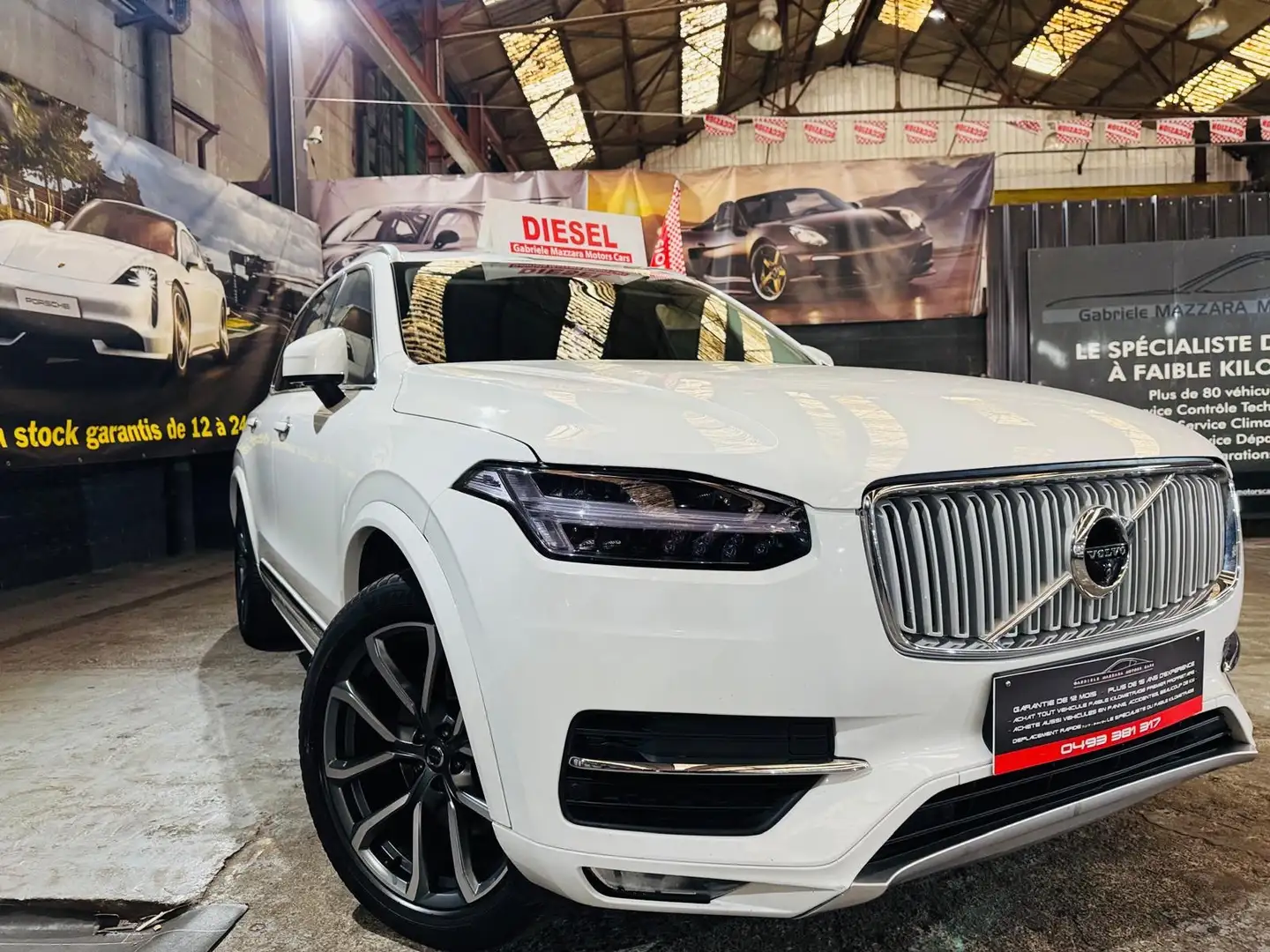 Volvo XC90 2.0 D5 Inscription - LED - T.O - Cuir Blanc - 2