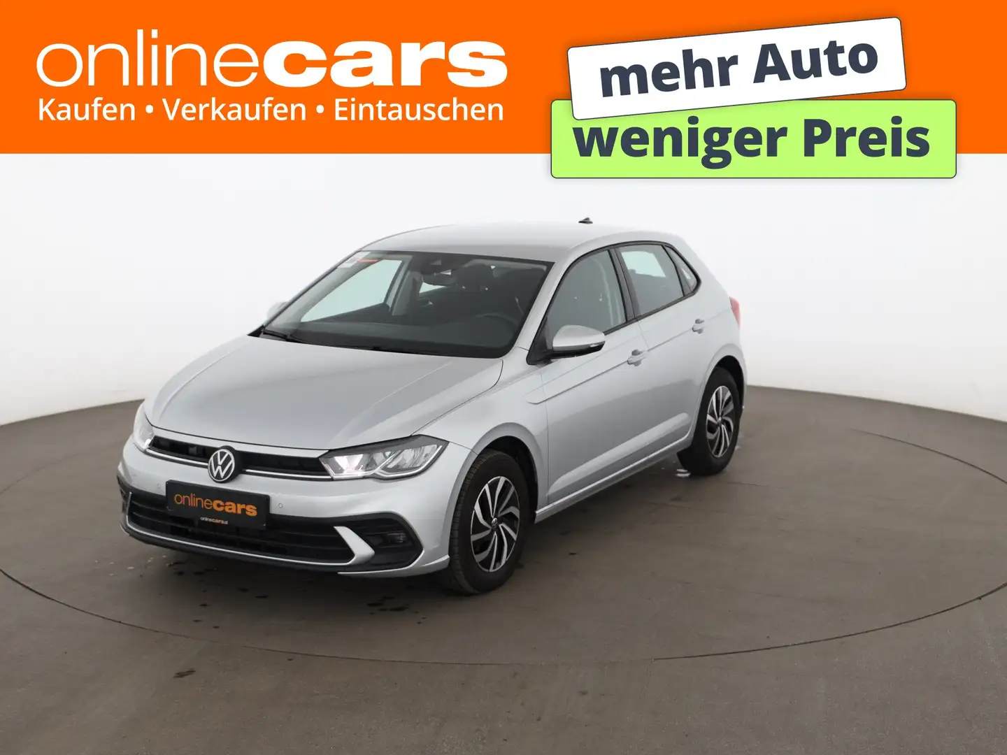Volkswagen Polo VI 1.0 TSI Life Aut LED ASSIST DIGITAL-TACHO Silber - 1