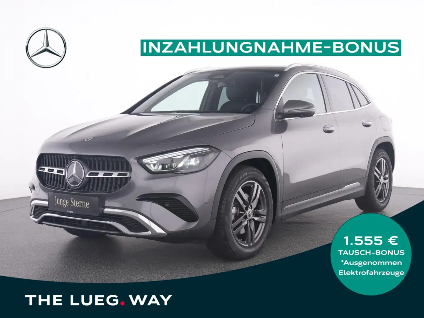 Mercedes-Benz GLA 200 Progressive+Pano+Burm+MBeam+AHK+KeyG+360 Gris - 1