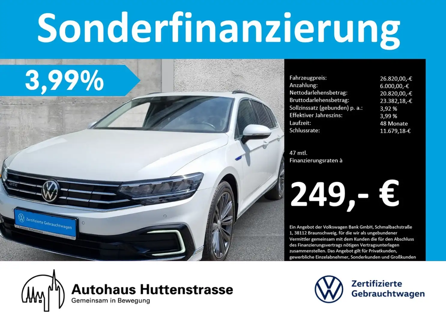 Volkswagen Passat Variant GTE DSG VIRTUAL LEDER PANO AHK Weiß - 1