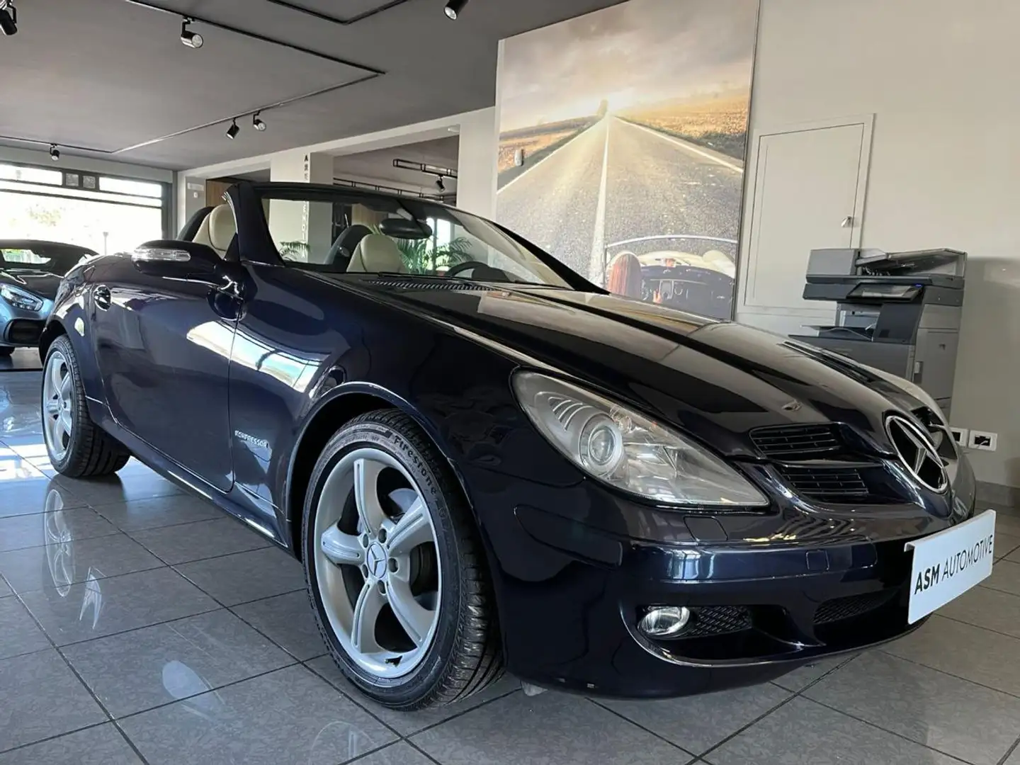 Mercedes-Benz SLK 200 Kompressor cat Bleu - 1