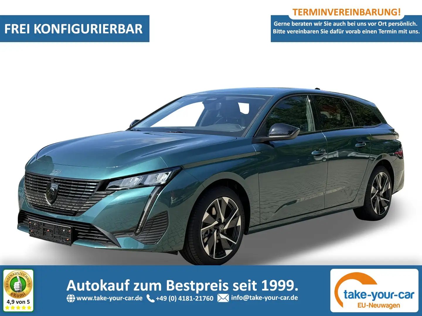 Peugeot 308 SW Style e-DSC6+ACC+KLIMA+LED+PDC+16" ALU Hybri... - 1