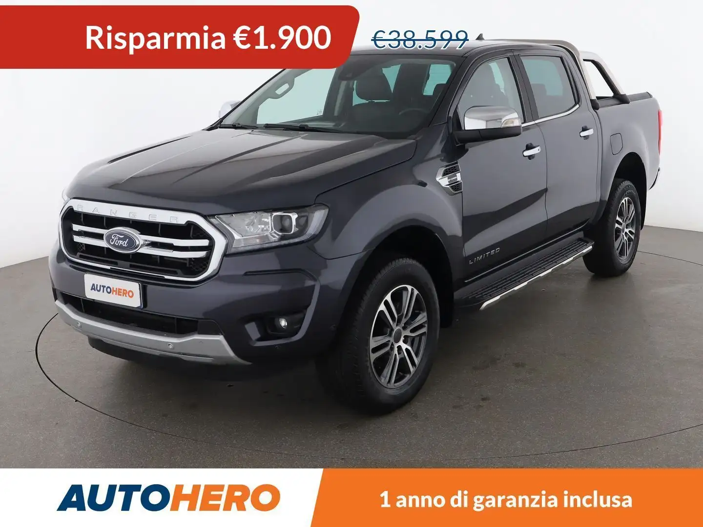 Ford Ranger 2.0 TDCi Limited DC 213 CV aut Grigio - 1
