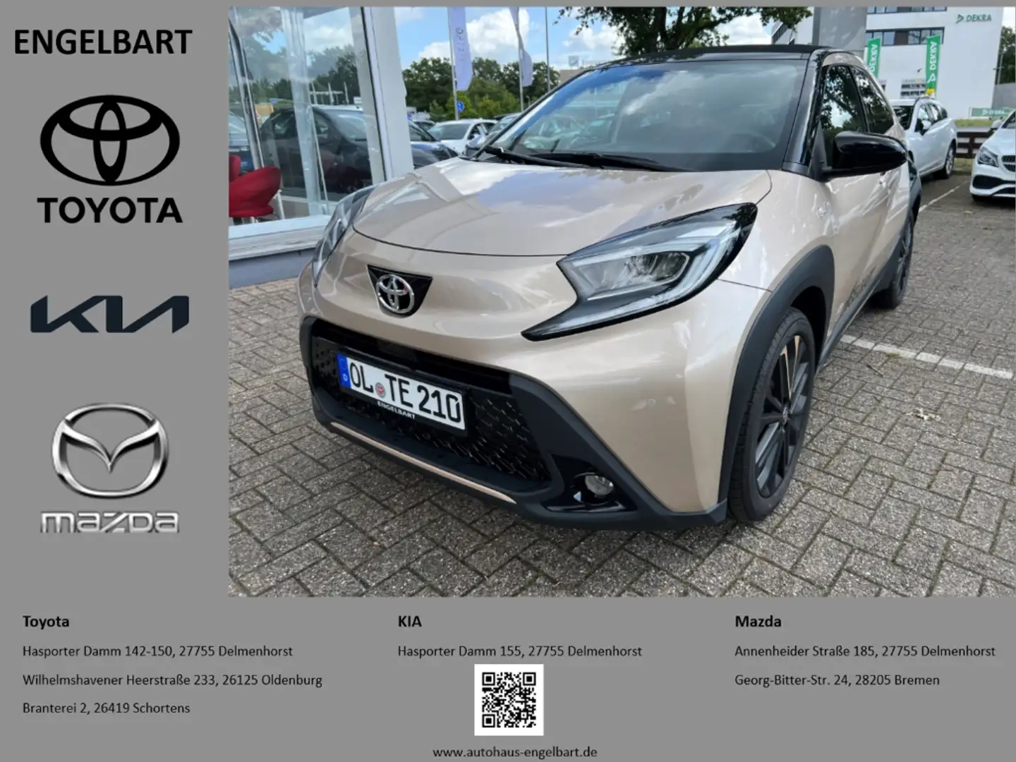 Toyota Aygo X Air Style 1.0 VVT-i EU6d Faltdach LED Apple CarPla Beige - 1