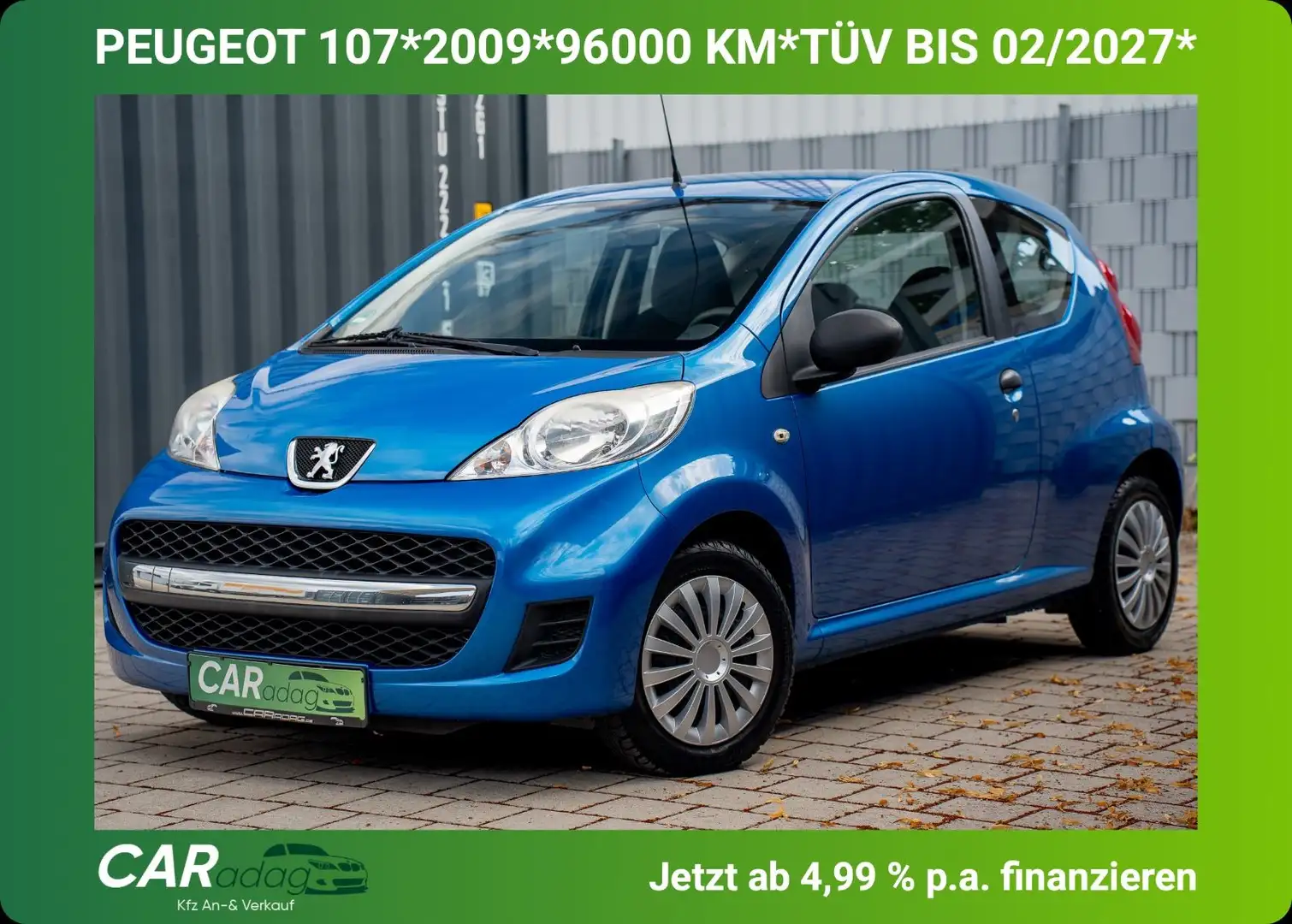 Peugeot 107 Petit Filou*TÜV* Bleu - 1