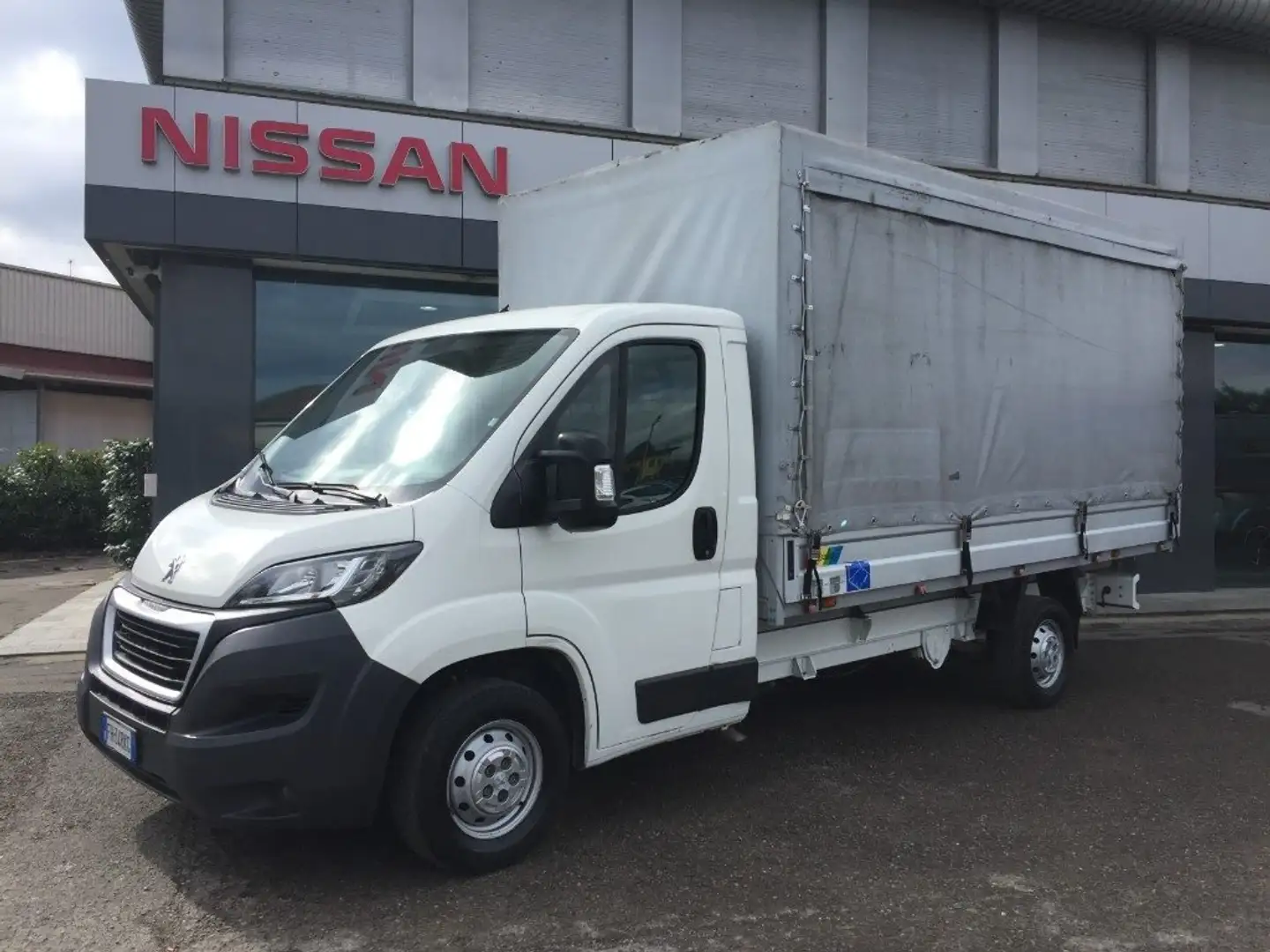 Peugeot Boxer 163CV CASSONE+TELO 4315X2100 KM 109800 PREZZ+ IVA Blanc - 1