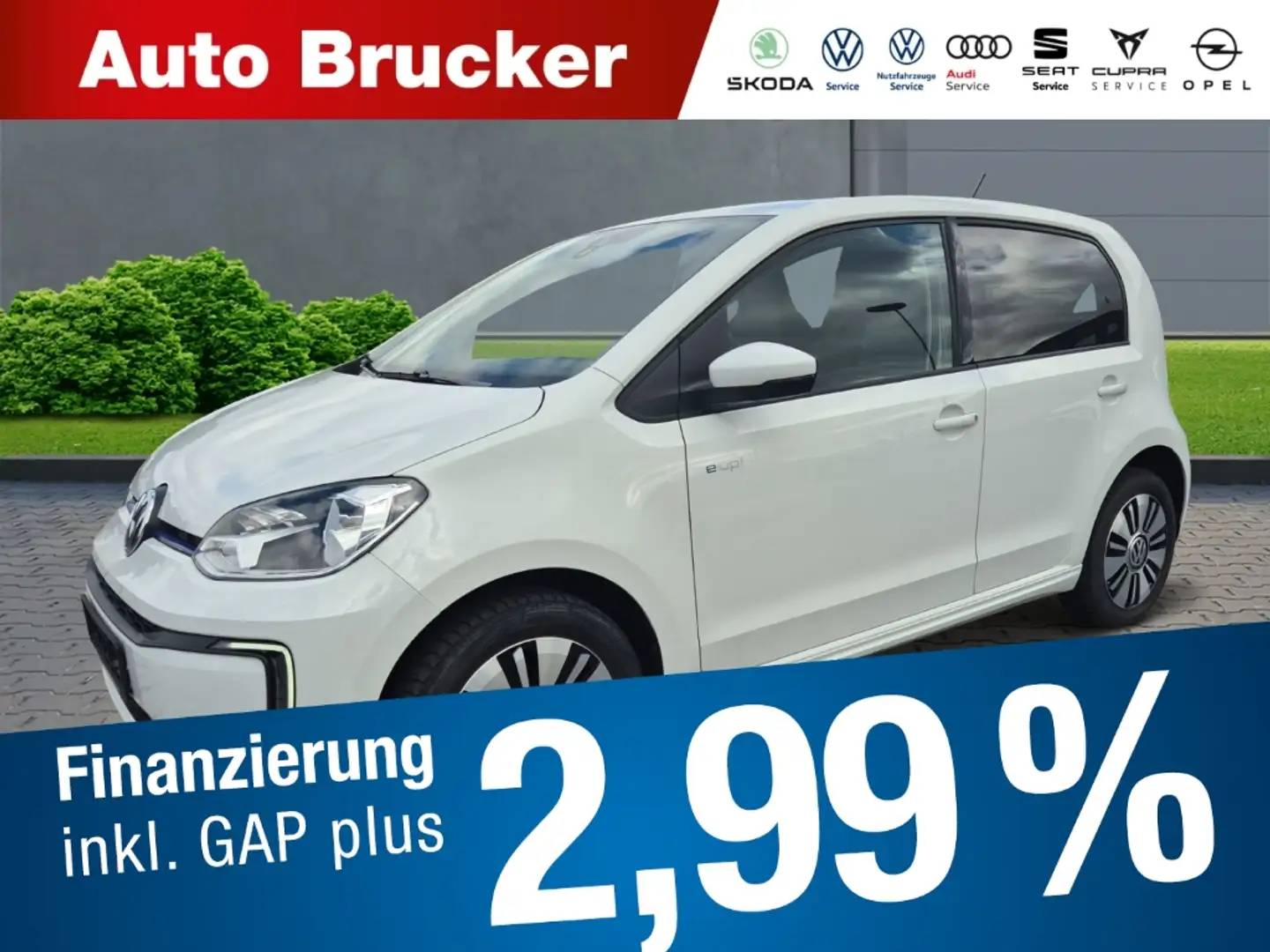 Volkswagen up! e-Up! move+Beheizbare Frontscheibe+Tempomat+Rückfa Weiß - 1