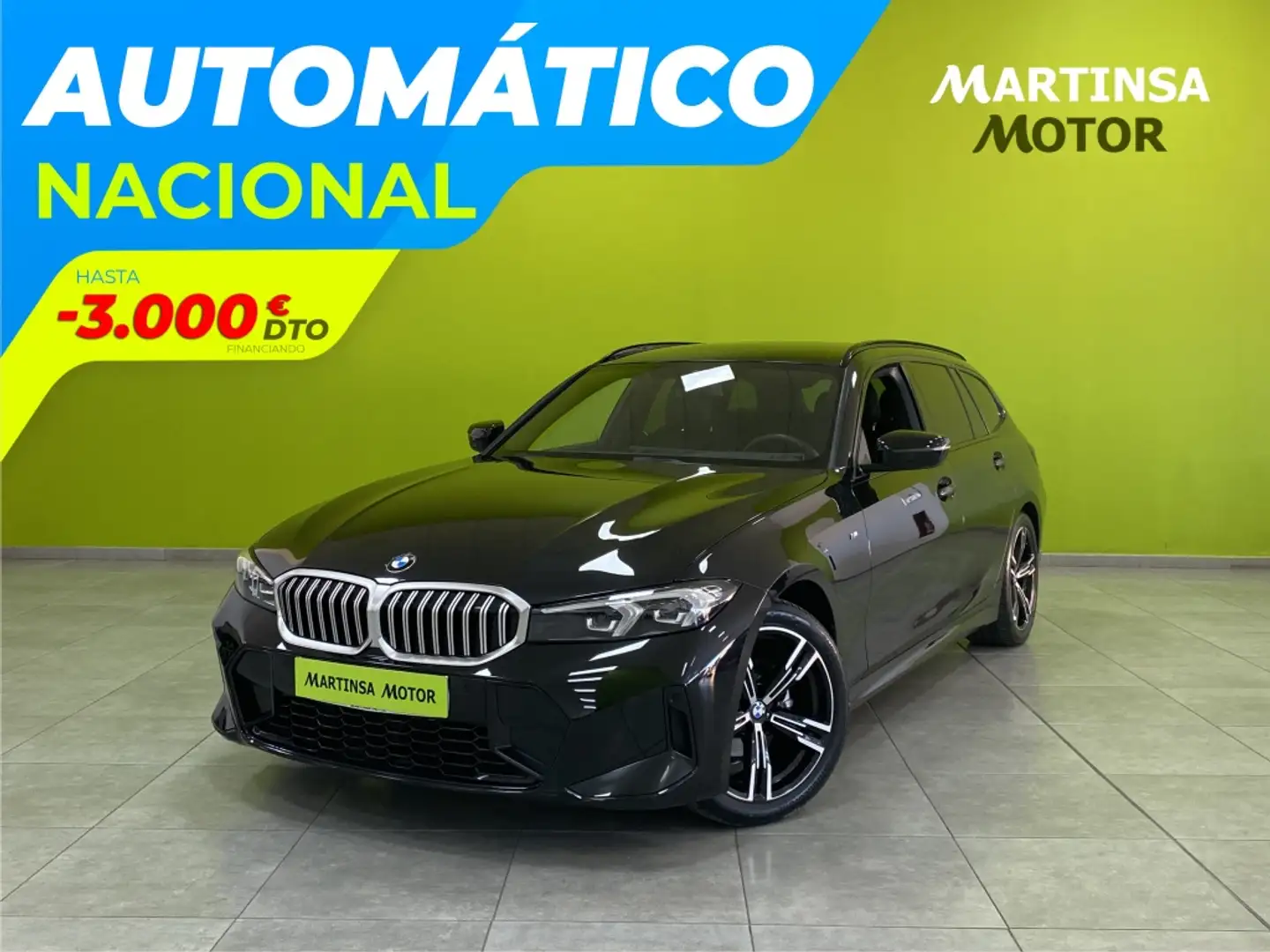 BMW 318 318dA Touring M Sport Negro - 1