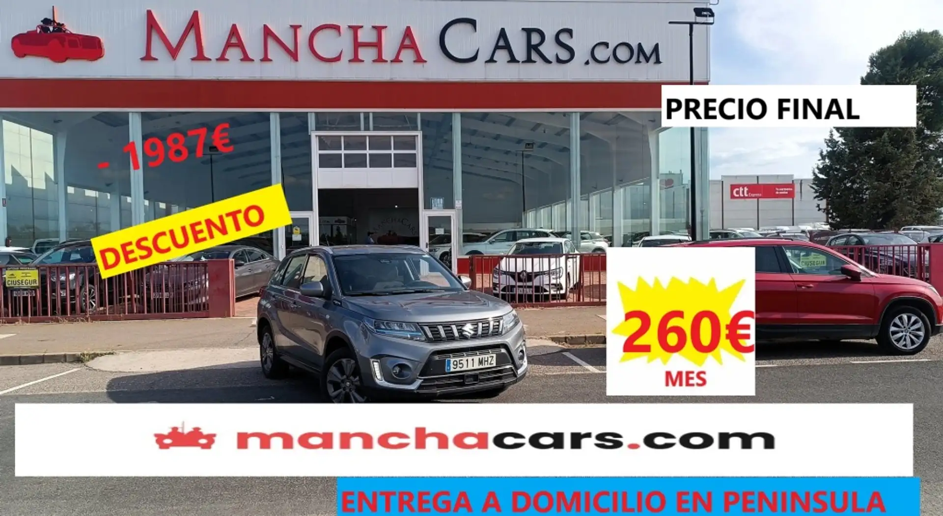 Suzuki Vitara 1.4T GLE 4WD Mild Hybrid Gris - 1