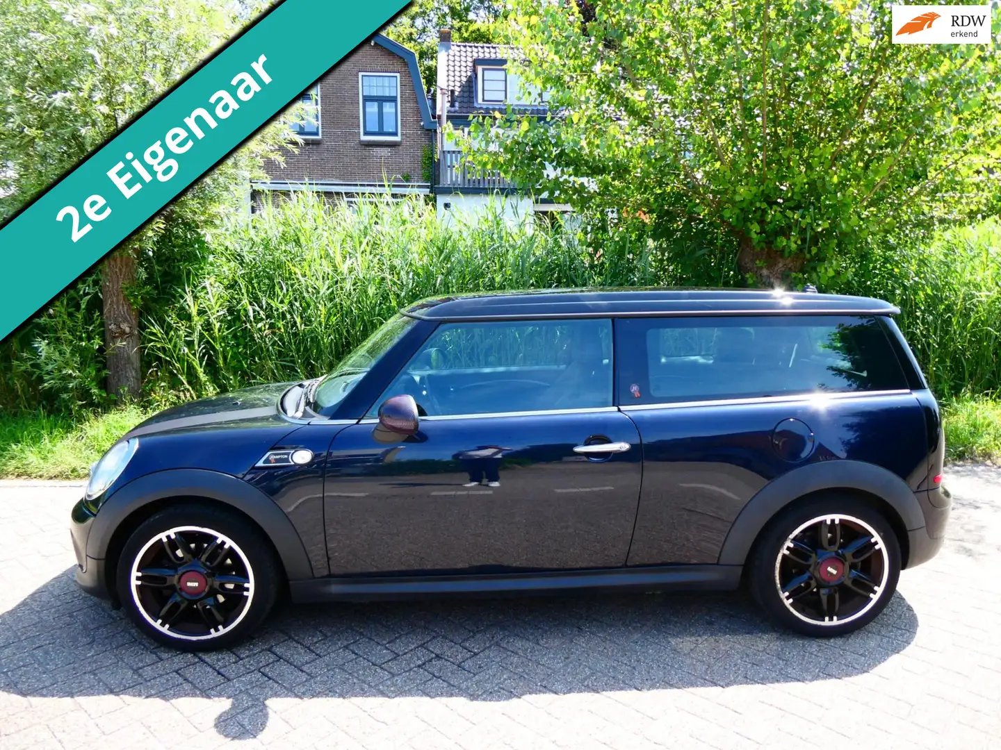 MINI Cooper Clubman Mini 1.6 Hampton 122pk Clima Cruise Leder Xenon Blauw - 1