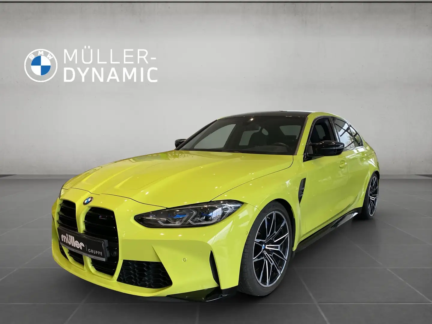 BMW M3 Competition M DRIVE PROF LASER HUD RÜCKFAHR SHZ DA Gelb - 1