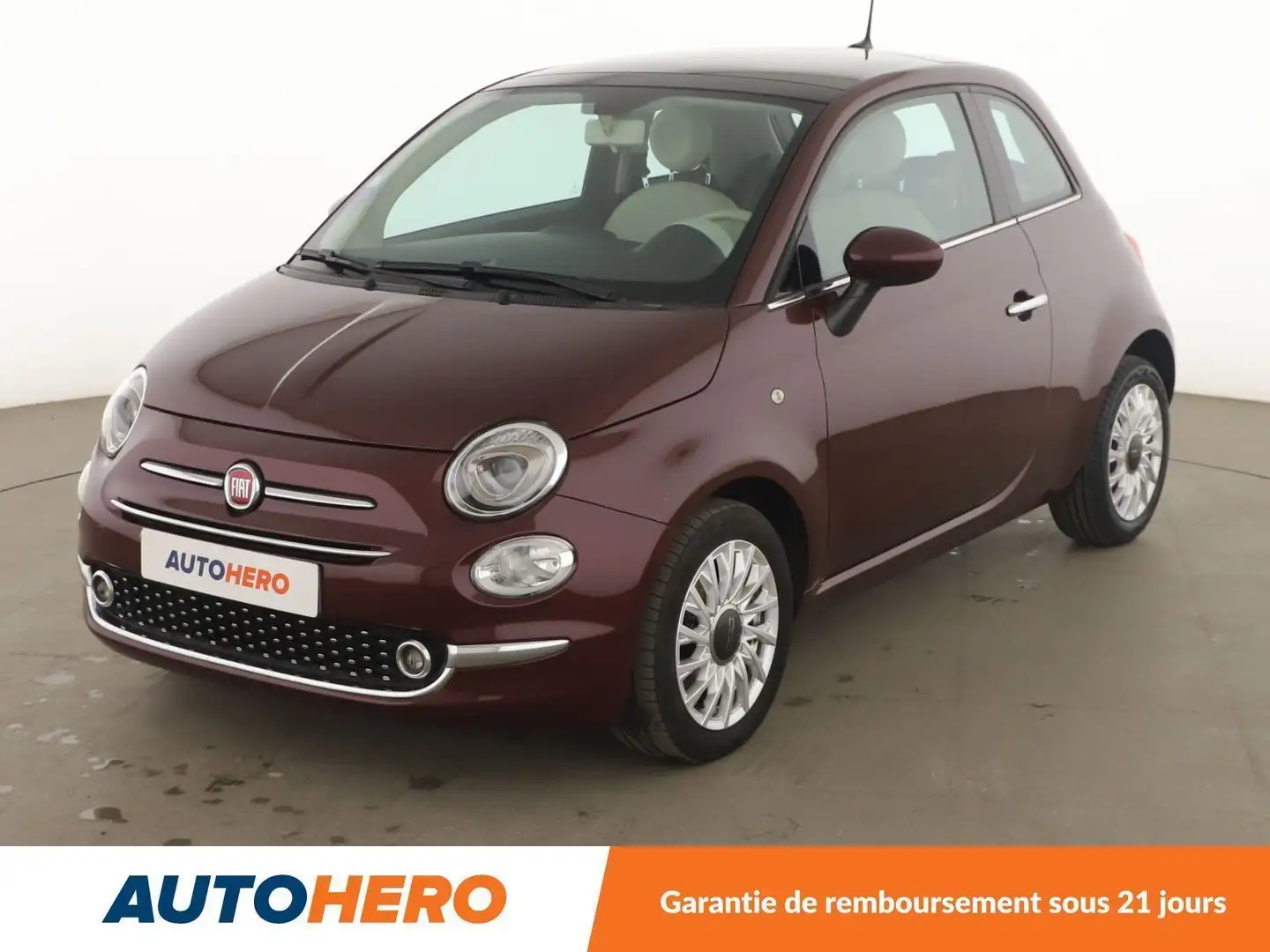 Fiat 500 1.2 Lounge Dualogic Rouge - 1