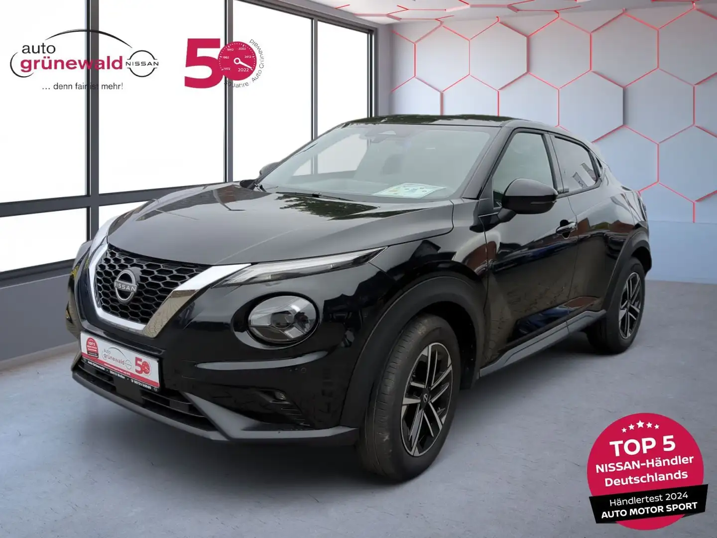 Nissan Juke 1.0 DIG-T N-Connecta,Automatik,LED,Sitzhzg, Schwarz - 1