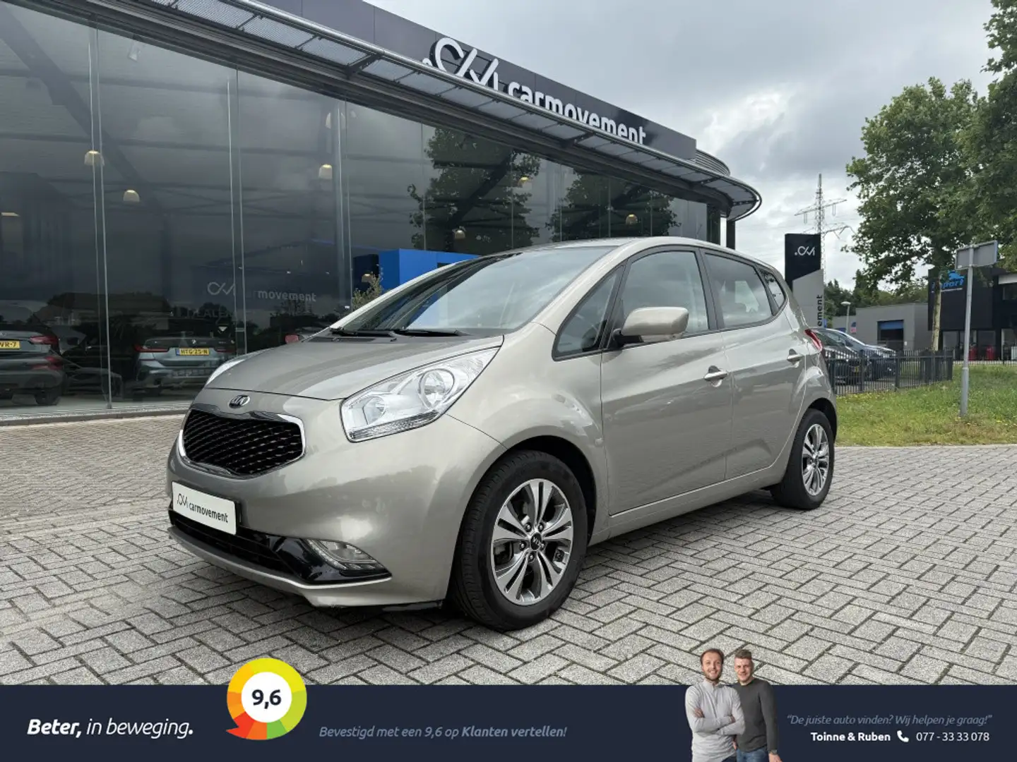 Kia Venga 1.6 CVVT DynamicPLusLine Automaat | Navi | Cruise Zilver - 1