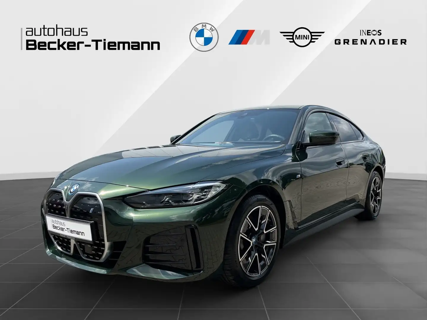 BMW i4 eDrive40 Gran Coupé M Sport NP: 77.820,- HUD AHK D Grün - 1