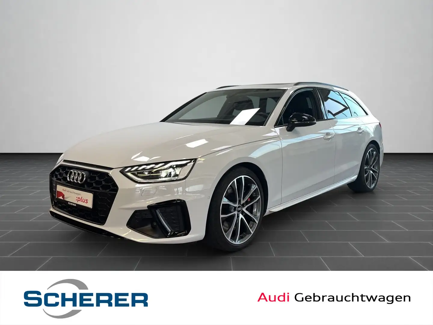 Audi S4 TDI tiptronic Mtrx.Navi,360°,Standhz. Weiß - 1