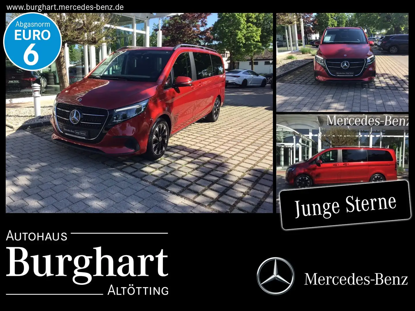 Mercedes-Benz V 220 V 220 d STYLE Lang Fahrassist/Burmester/el.Türen Rot - 1