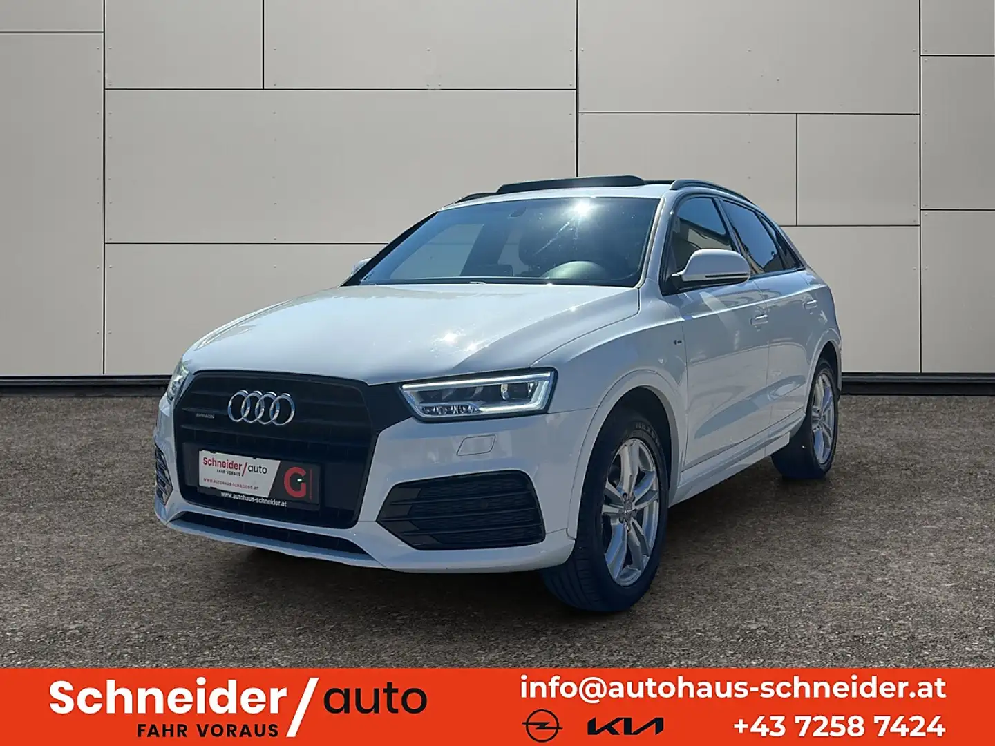 Audi Q3 2,0 TDI Sport quattro S-tronic Weiß - 1