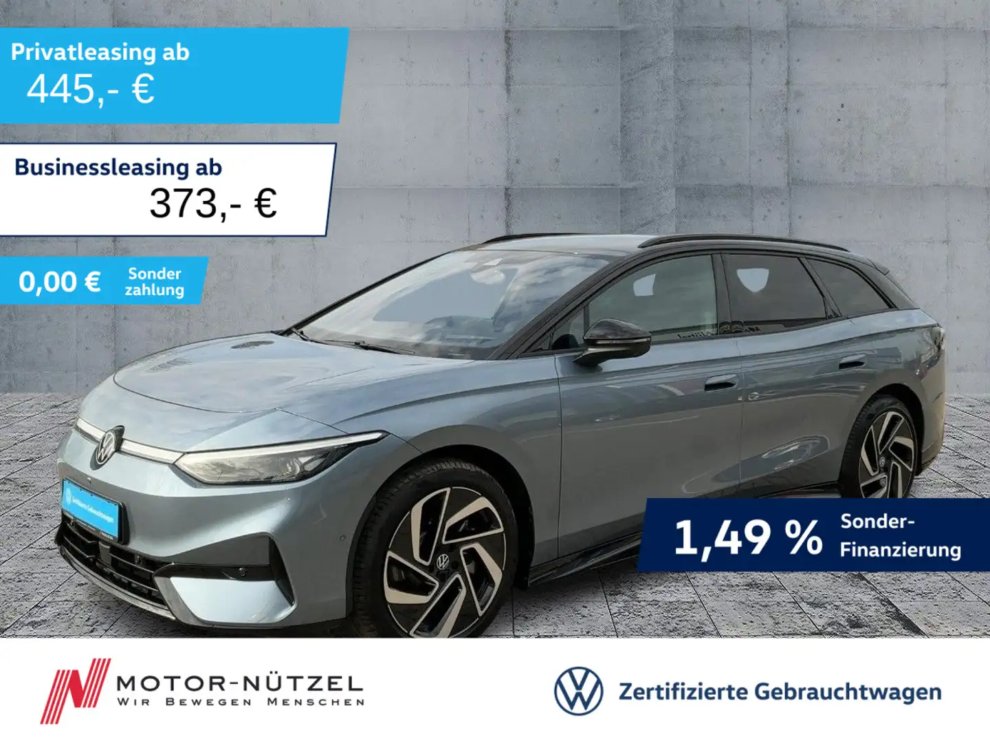 Volkswagen ID.7 Tourer Pro S 210 kW (91 kWh) 5JG+MATRIX+AHK Bleu - 1