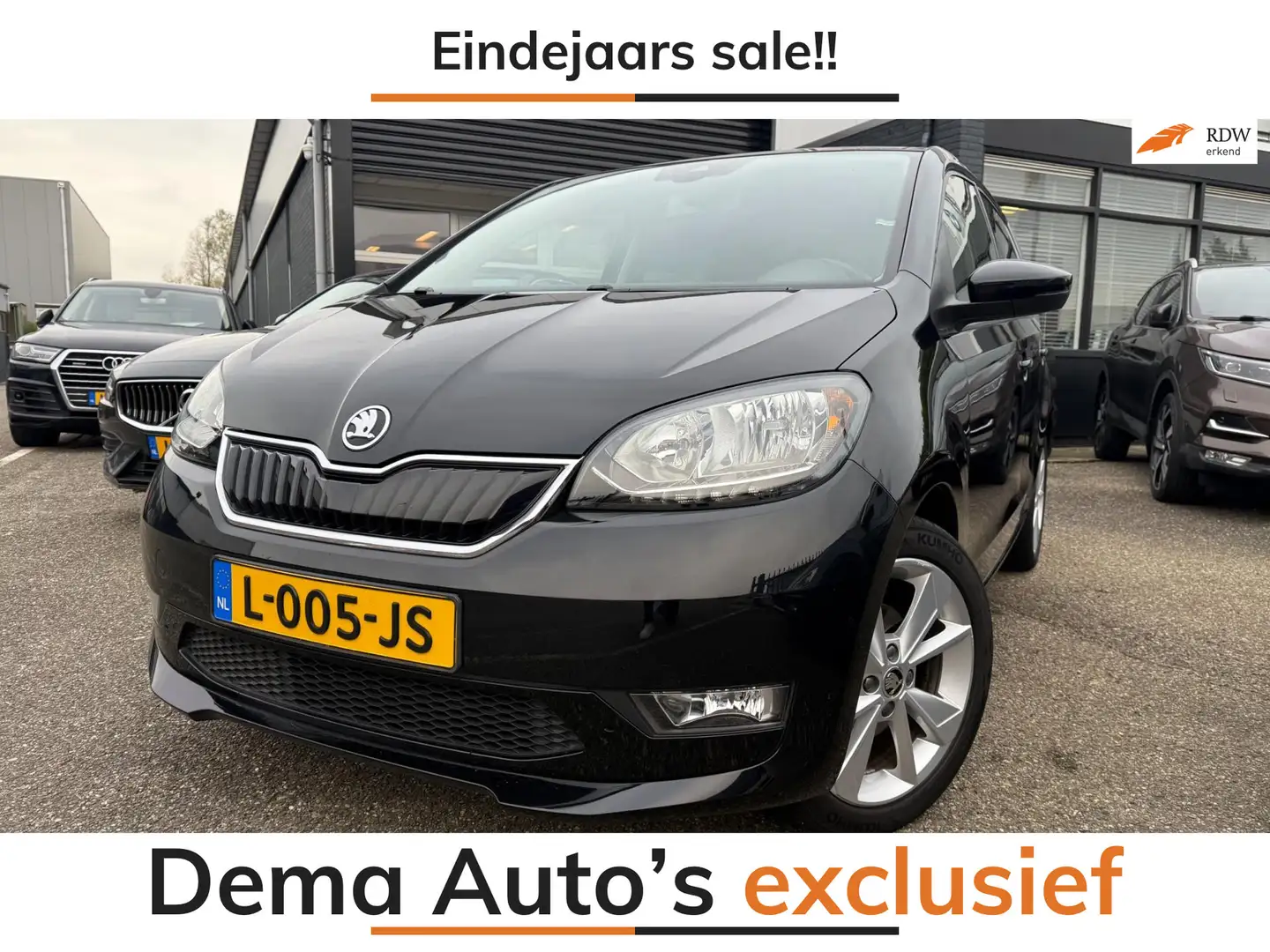 Skoda Citigo e-iV EV Ambition ECC/PDC/MP3/CRUISE/STOEL-VERWARMI Noir - 1