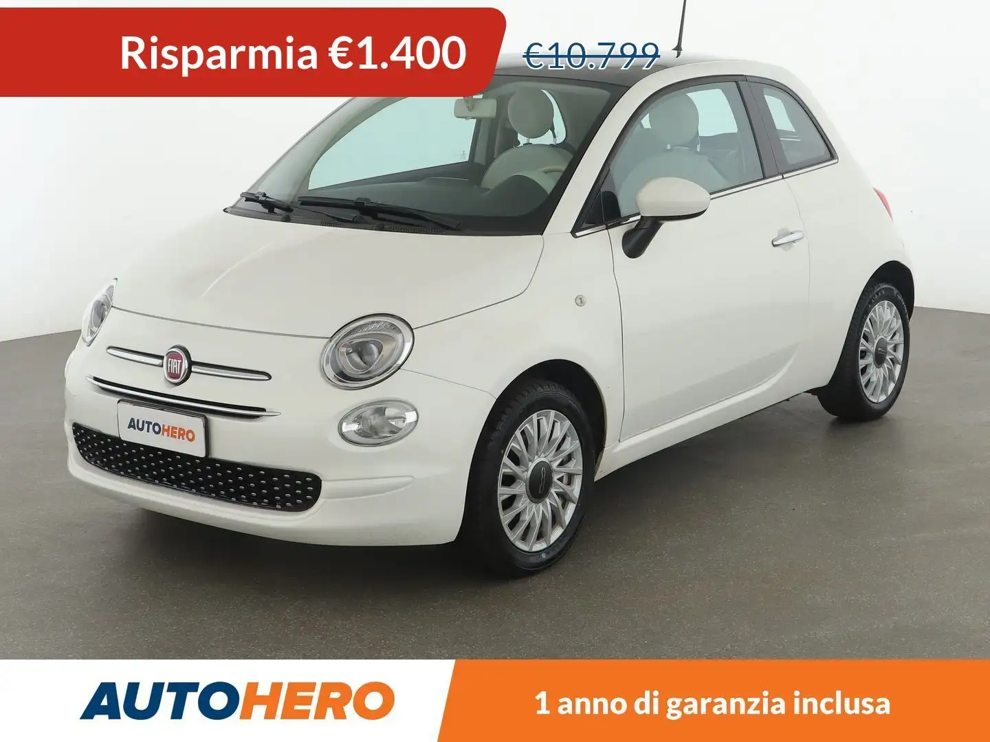 Fiat 500 1.2 Lounge Wit - 1