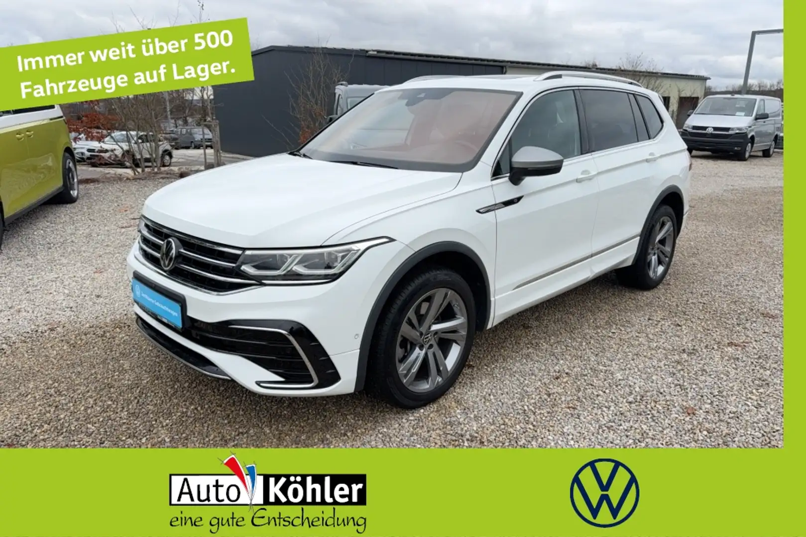 Volkswagen Tiguan Allspace R-Line TDi H&K / DCC-Fahrwerk Weiß - 1