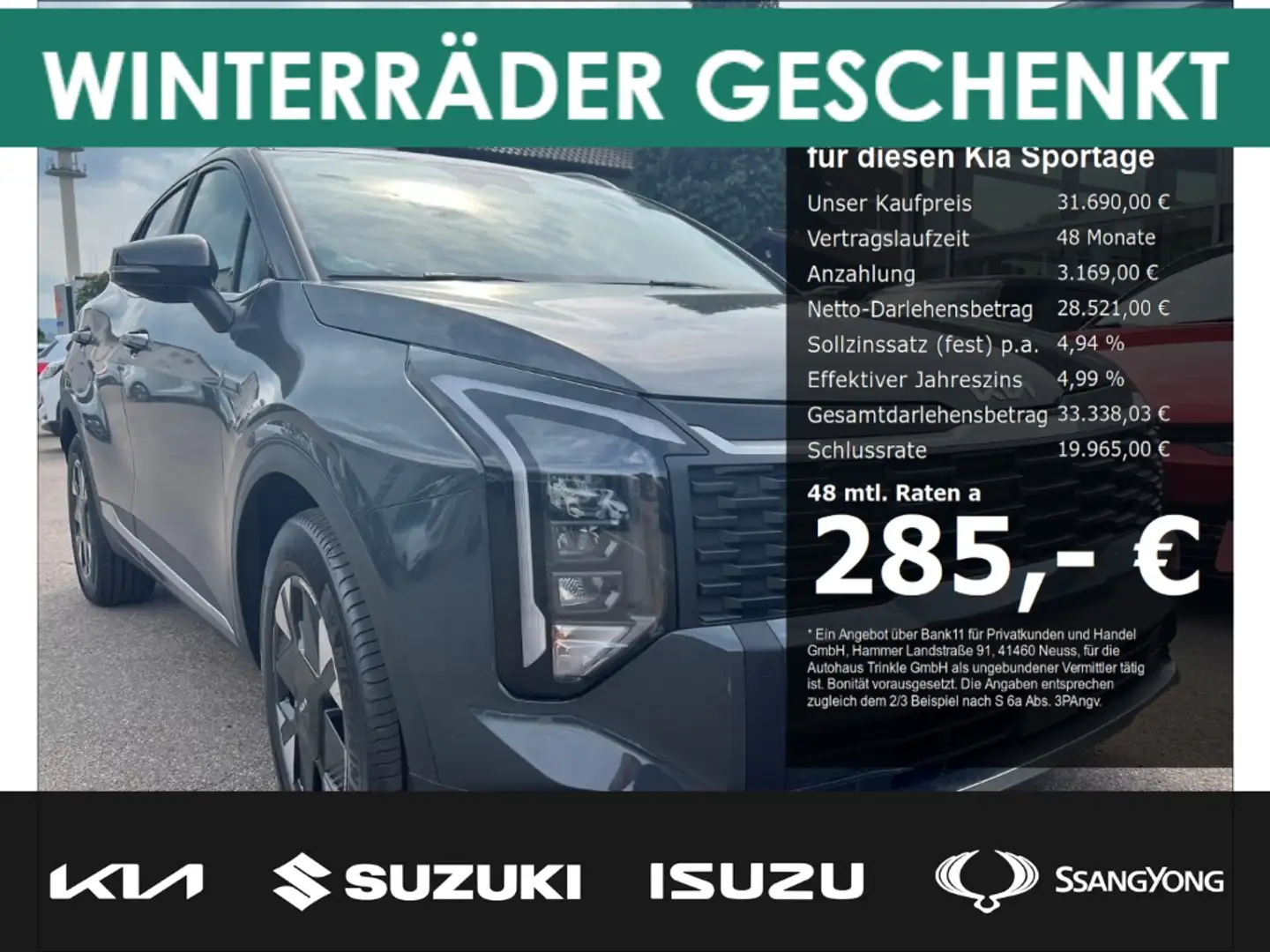 Kia Sportage MJ26 150 PS DCT VISION KOMFORT Navi Digitales Cock Grau - 1