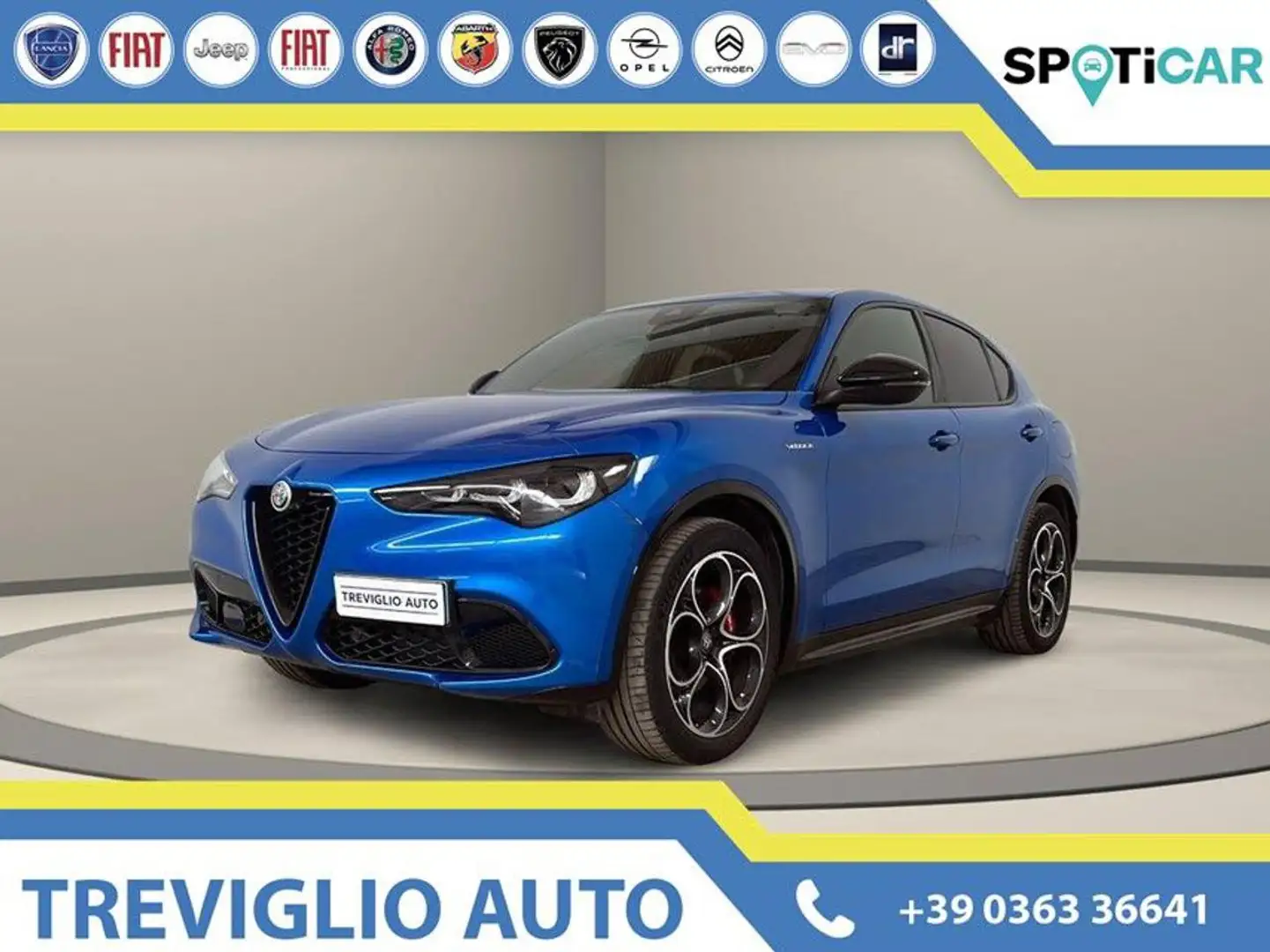 Alfa Romeo Stelvio 2.2 Turbodiesel 210 CV AT8 Q4 Veloce Blu/Azzurro - 1