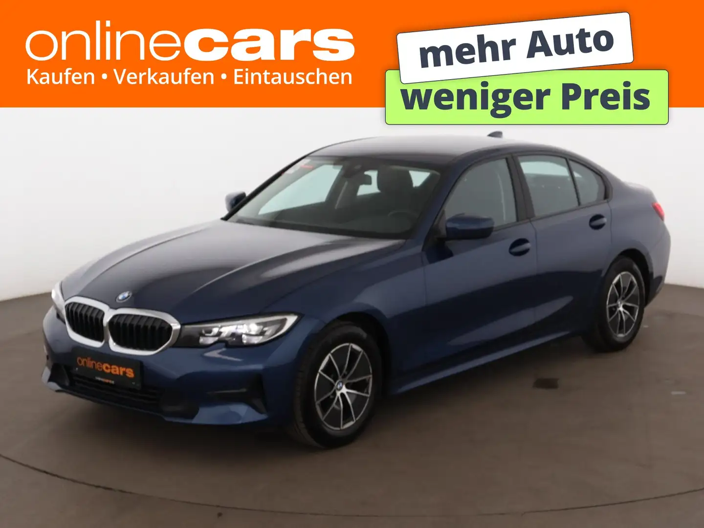 BMW 318 d Limousine Advantage Aut LED AHK LEDER NAVI Blau - 1