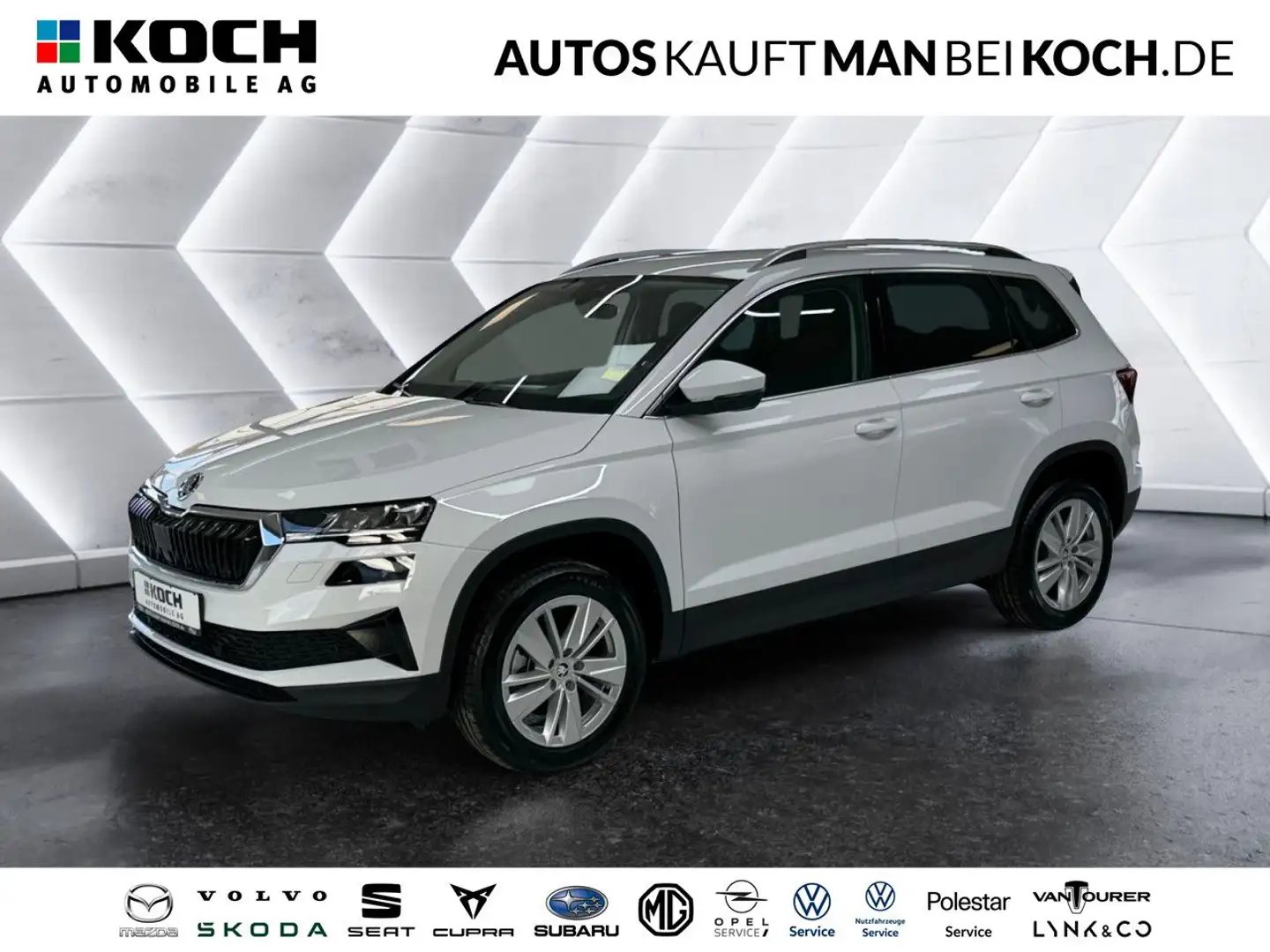 Skoda Karoq 1.5 TSI DSG SELECTION AHK NAVI LED KAM Klima Blanc - 1