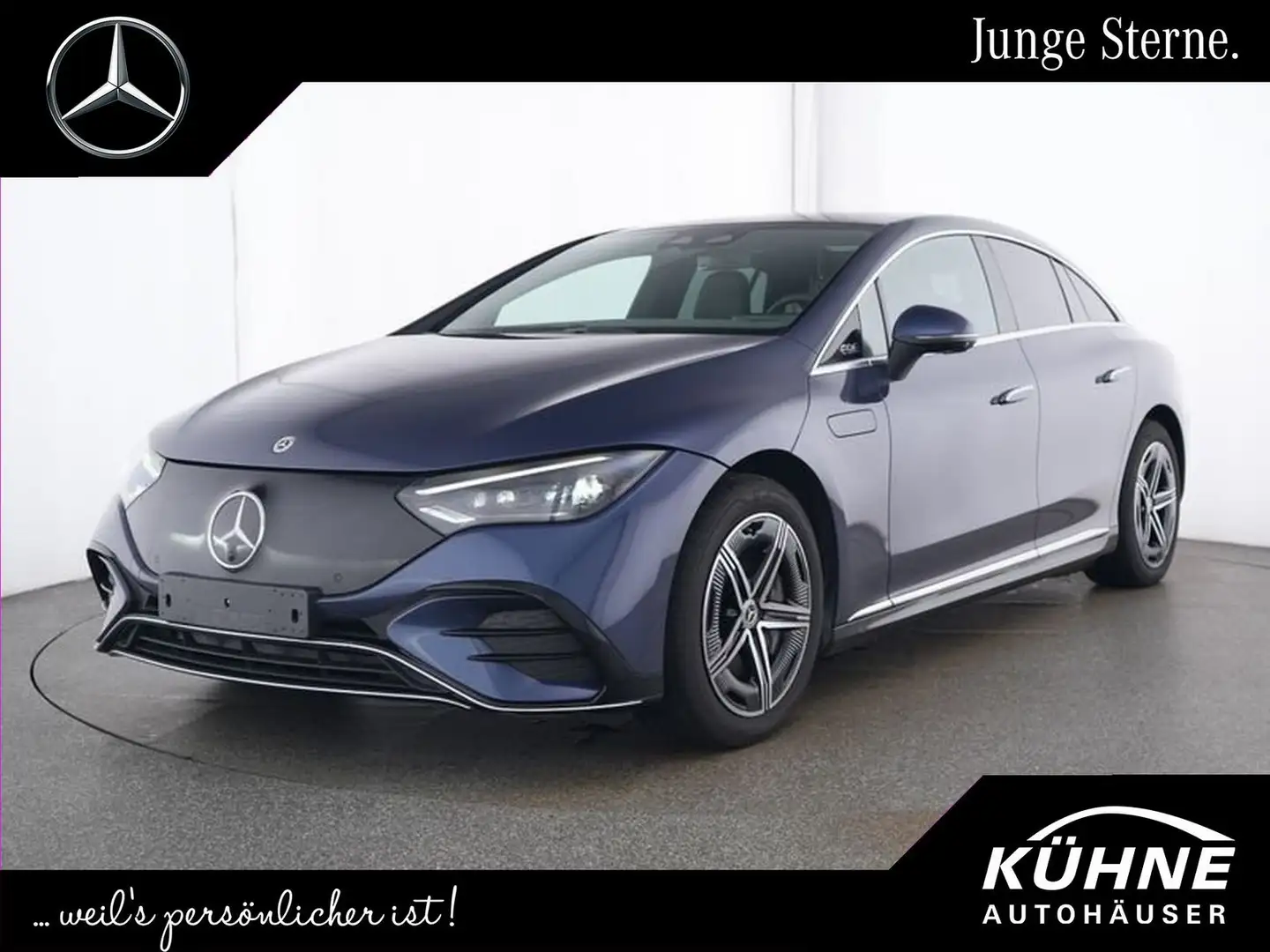 Mercedes-Benz EQE 300 AMG & Electric Art Premium AHK+22KW+Pano Blau - 1