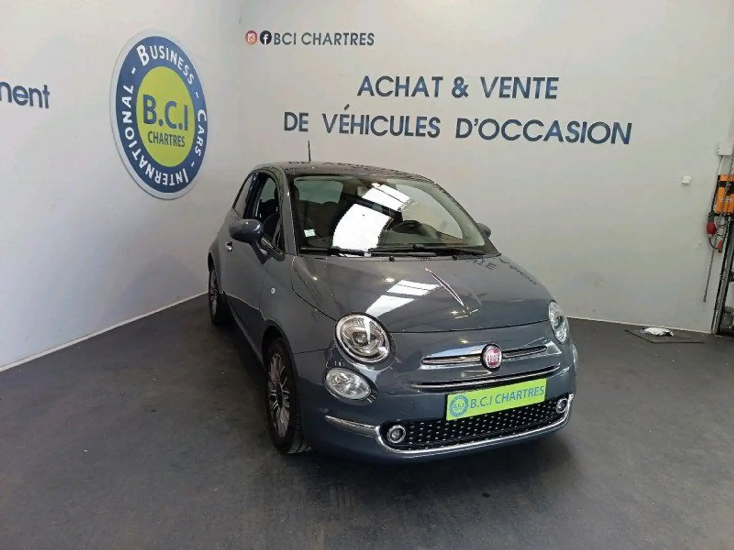 Fiat 500 1.2 8V 69CH LOUNGE Gris - 2