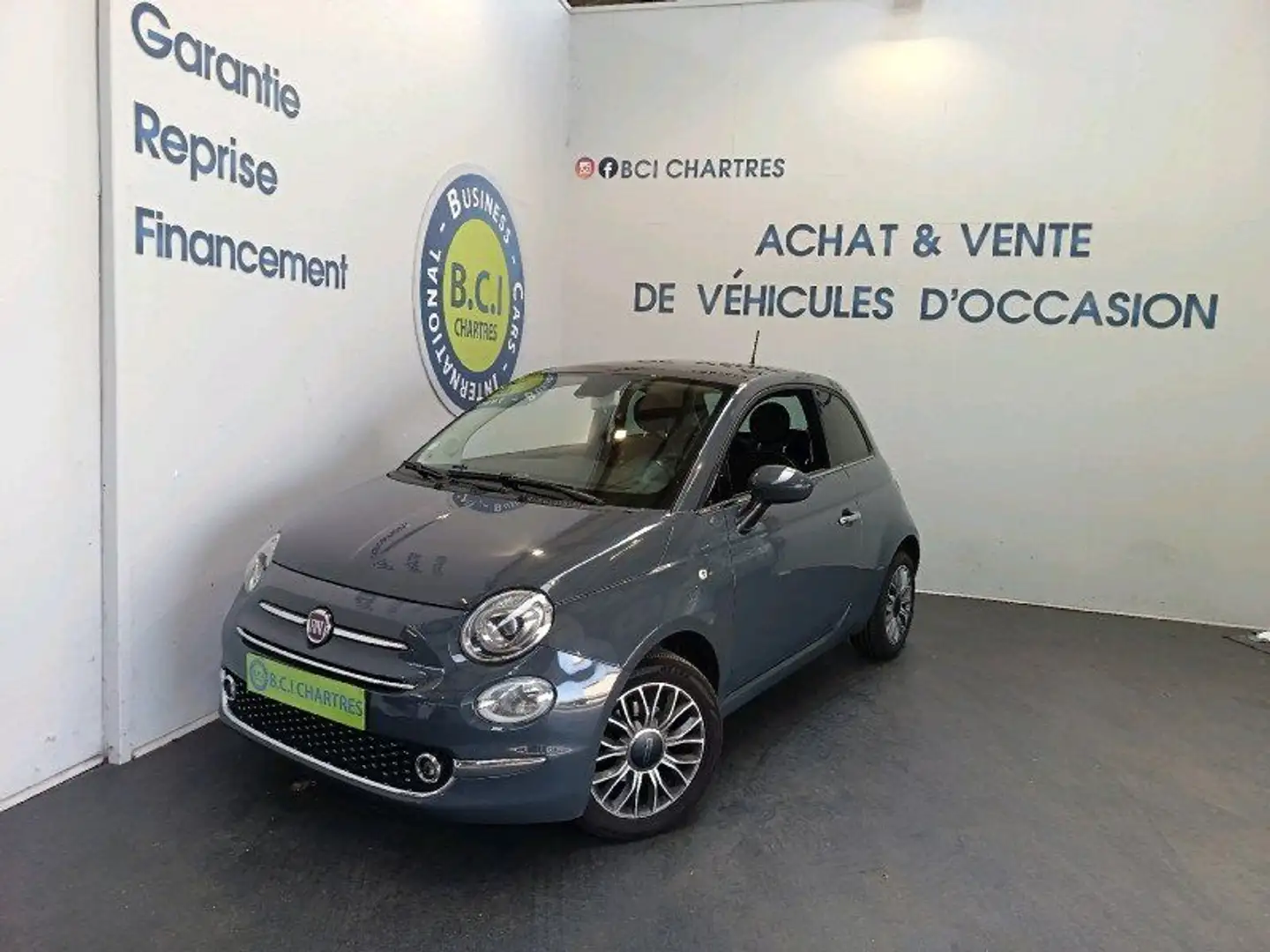 Fiat 500 1.2 8V 69CH LOUNGE Gris - 1