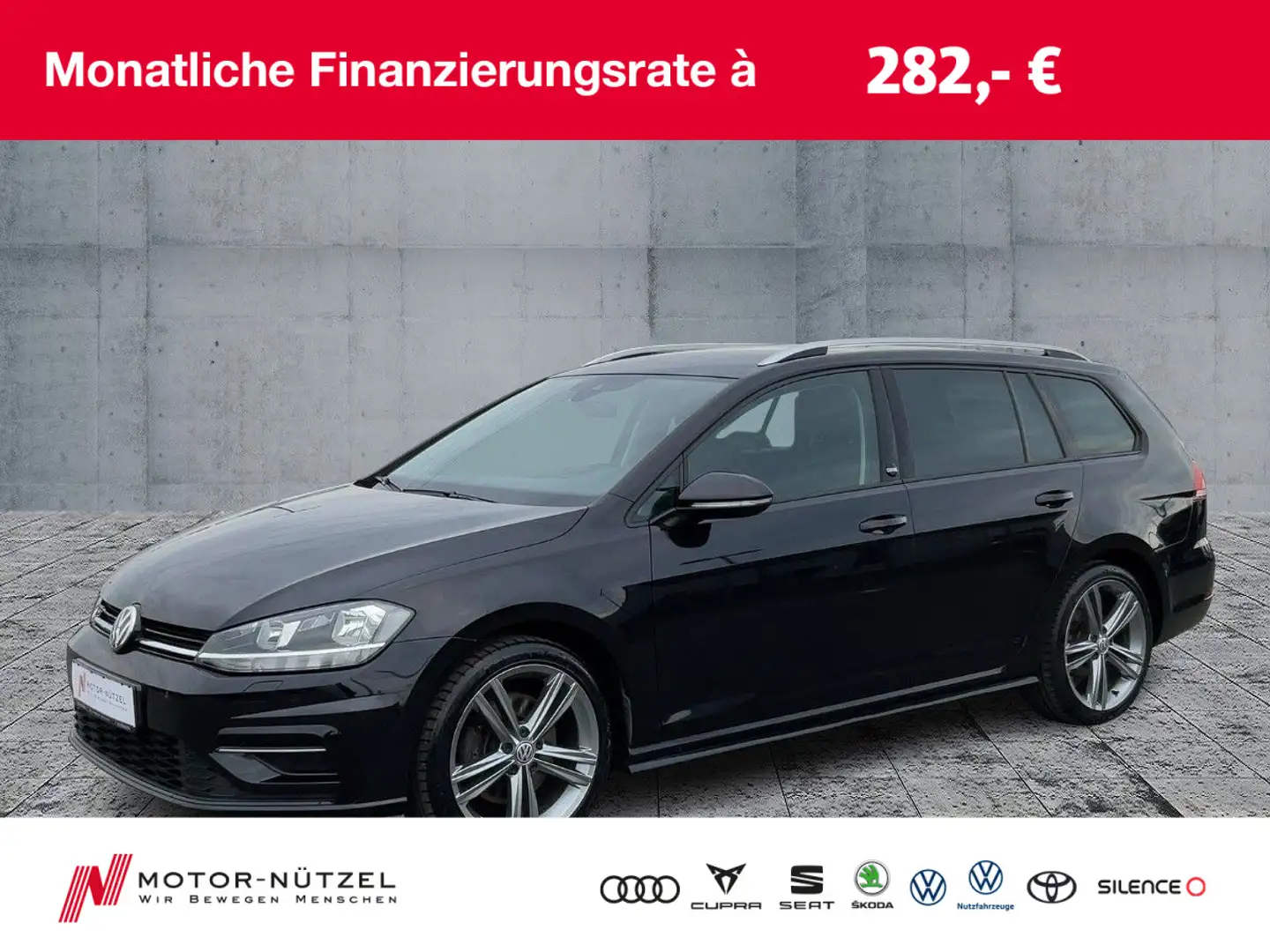 Volkswagen Golf Variant VII 2.0 TDI 4M R-LINE NAVI+ACC+AHK Czarny - 1