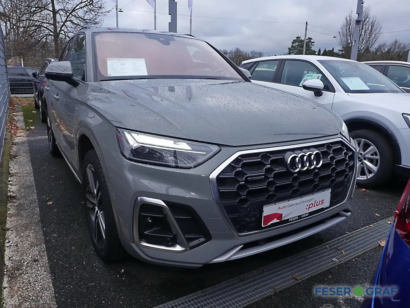 Audi Q5 55 TFSIe S line quattro S tronic HUD AHK SHZ Grijs - 2