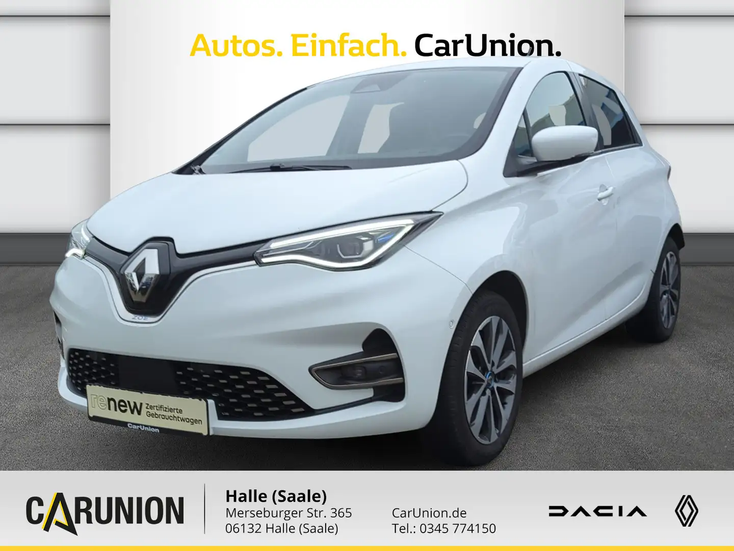 Renault ZOE INTENS inkl. Batterie R135 Z.E. 50 Blanc - 1