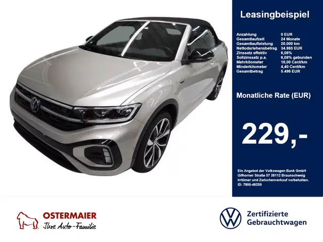 Volkswagen T-Roc Cabriolet R LINE BLACK STYLE 1.5TSI 150PS DSG ACC.