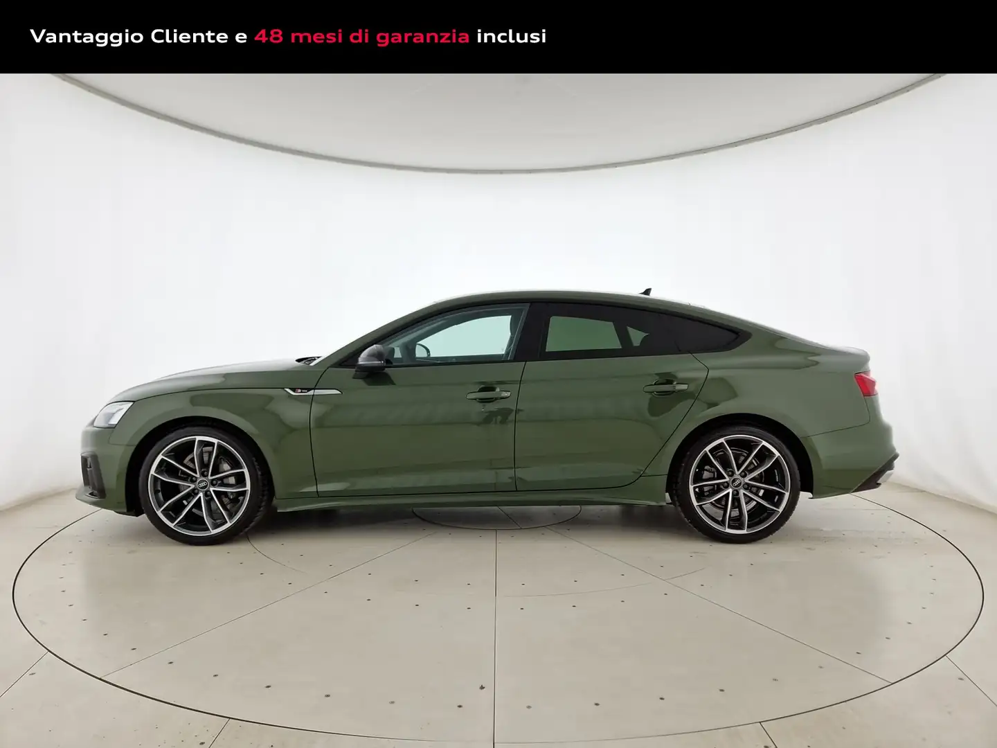 Audi A5 sportback 40 2.0 tdi mhev s line edition quattro 2 Verde - 2