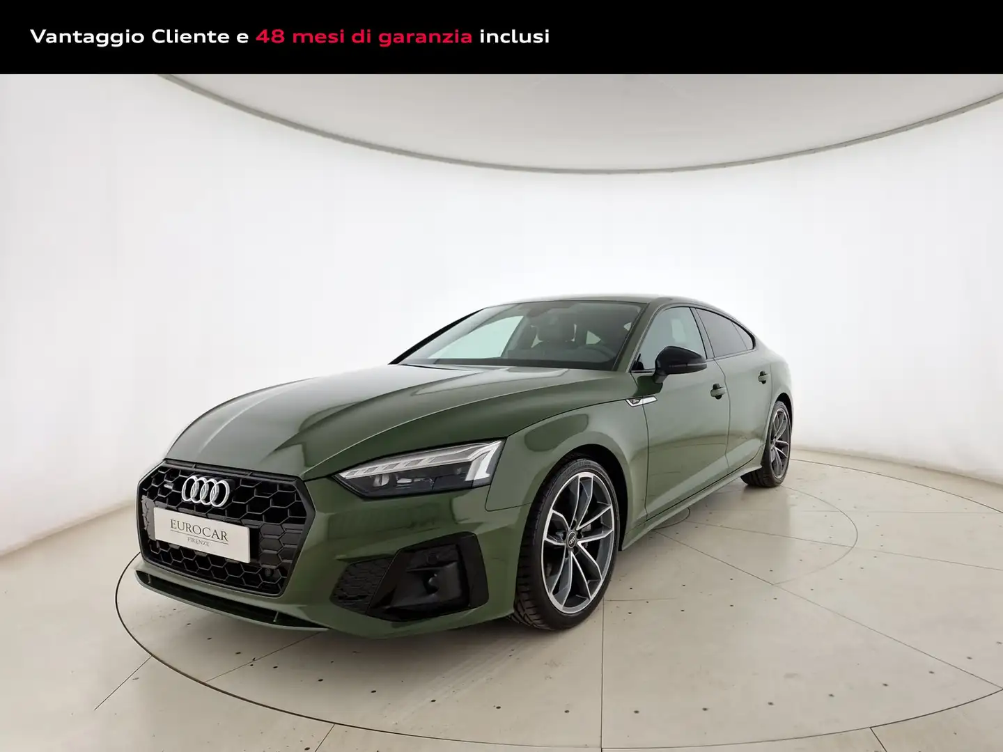 Audi A5 sportback 40 2.0 tdi mhev s line edition quattro 2 Verde - 1