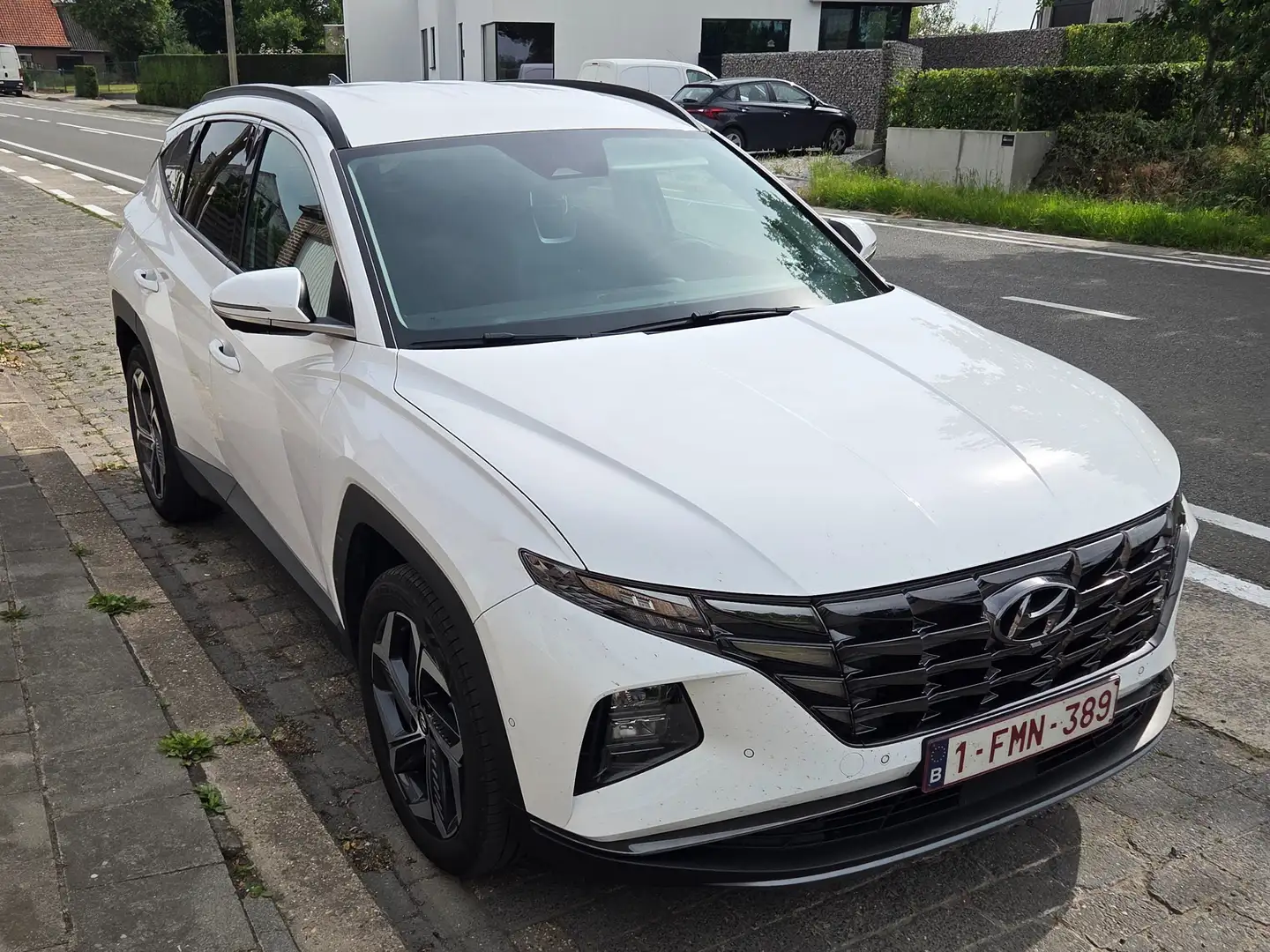 Hyundai TUCSON TUCSON 1.6 T-GDi HEV 4WD N Line Blanc - 1
