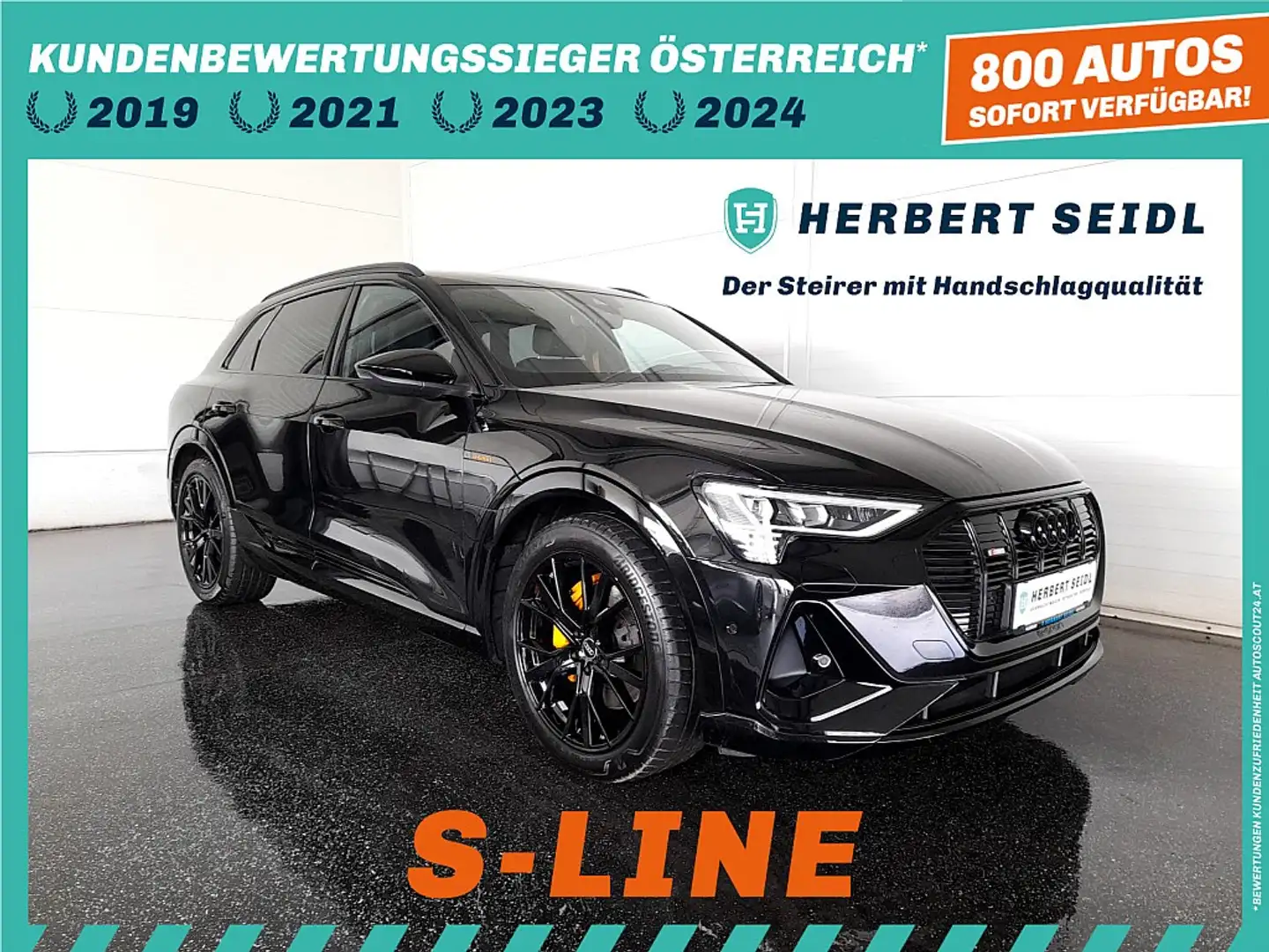 Audi e-tron 55 quattro S-line BLACK EDITION *NP € 104.800,-... Negro - 1