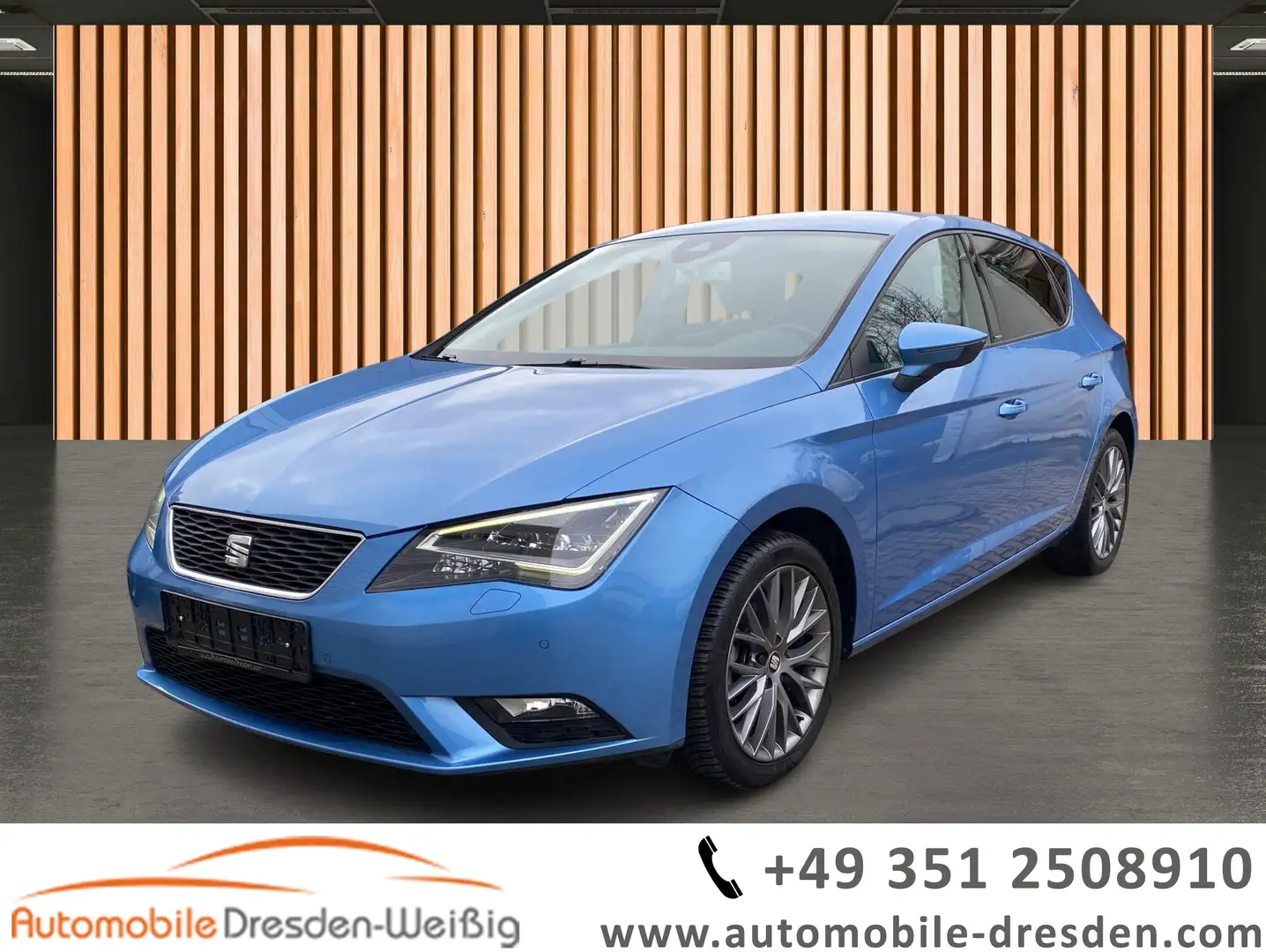 SEAT Leon 1.2 TSI DSG I-Tech*Navi*Voll LED*Sound*DAB* Modrá - 1