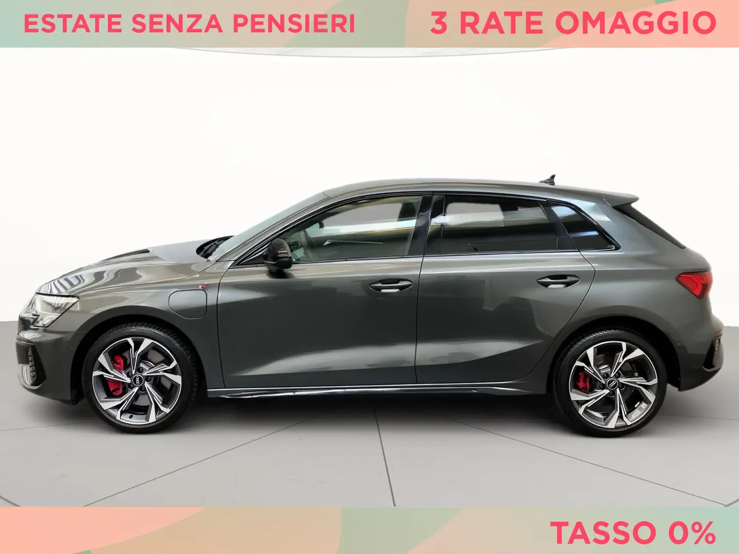 Audi A3 sportback 45 1.4 tfsi e s line edition s-tronic Grigio - 2