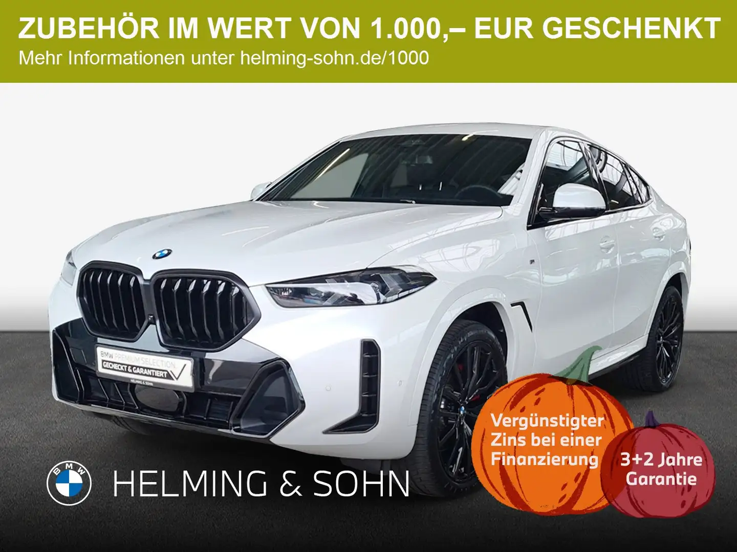 BMW X6 xDrive30d M-Sport Pro HK HiFi Head-Up Iconic-Glow Weiß - 1