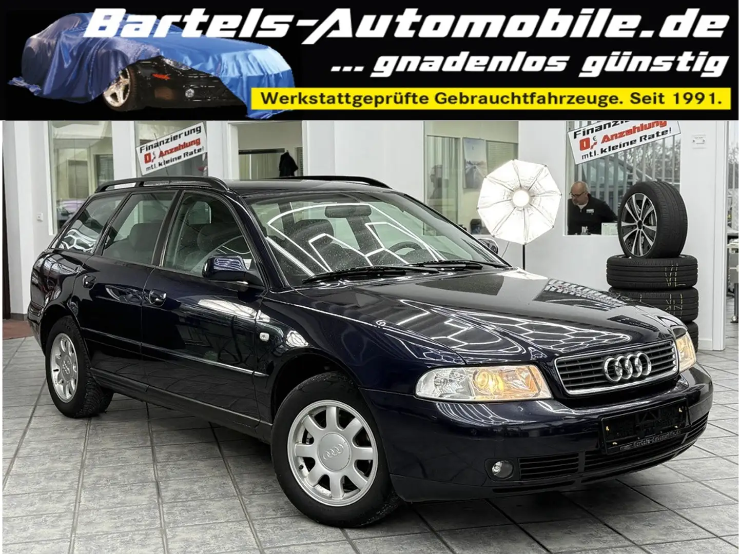 Audi A4 Avant 1.6, Klimaautomatik, AHK, HU 10 2026! Mavi - 1