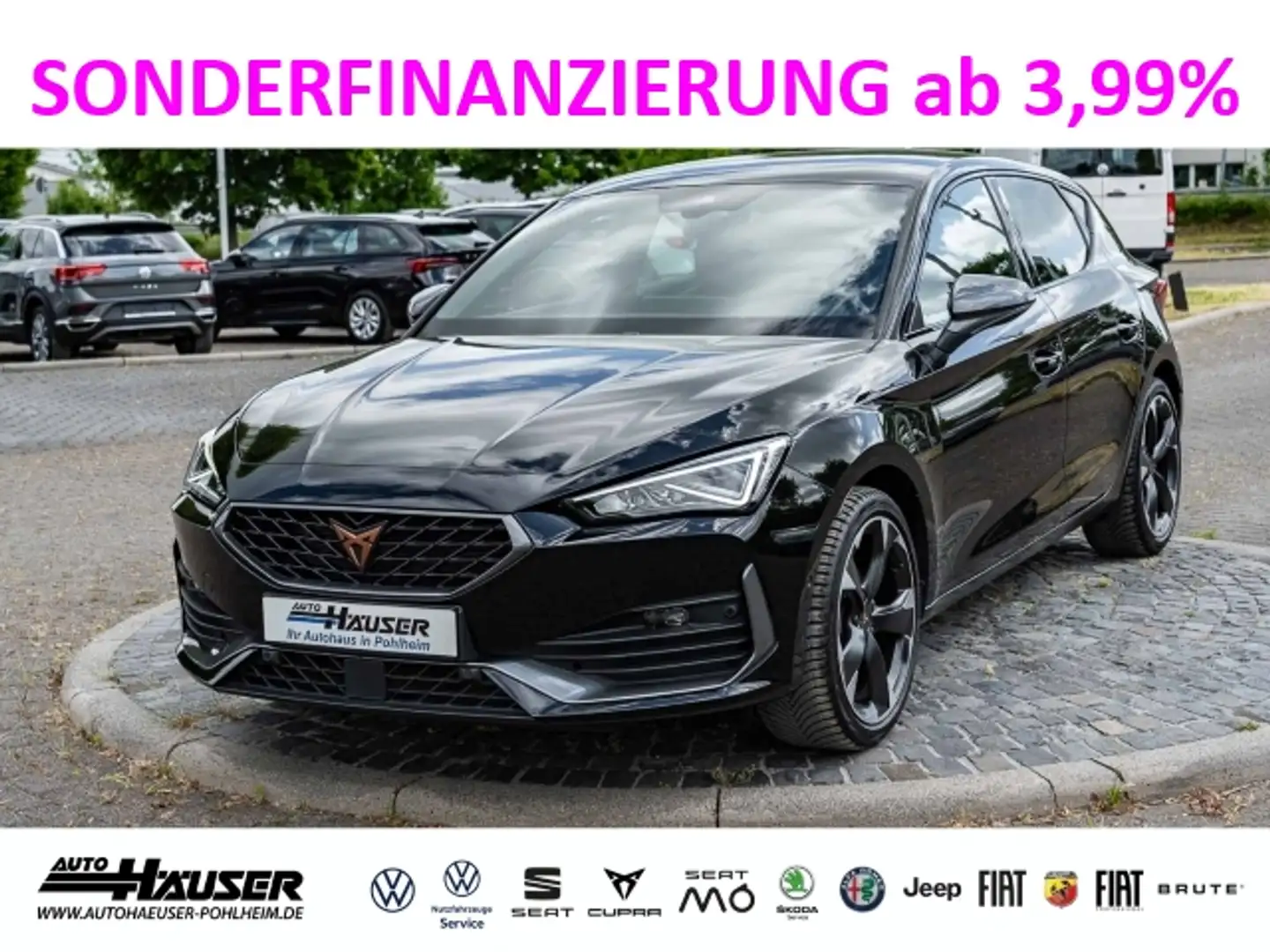 CUPRA Leon 1.5 eTSI DSG NAVI KAMERA PARK ACC LED FULL-LINK Schwarz - 1