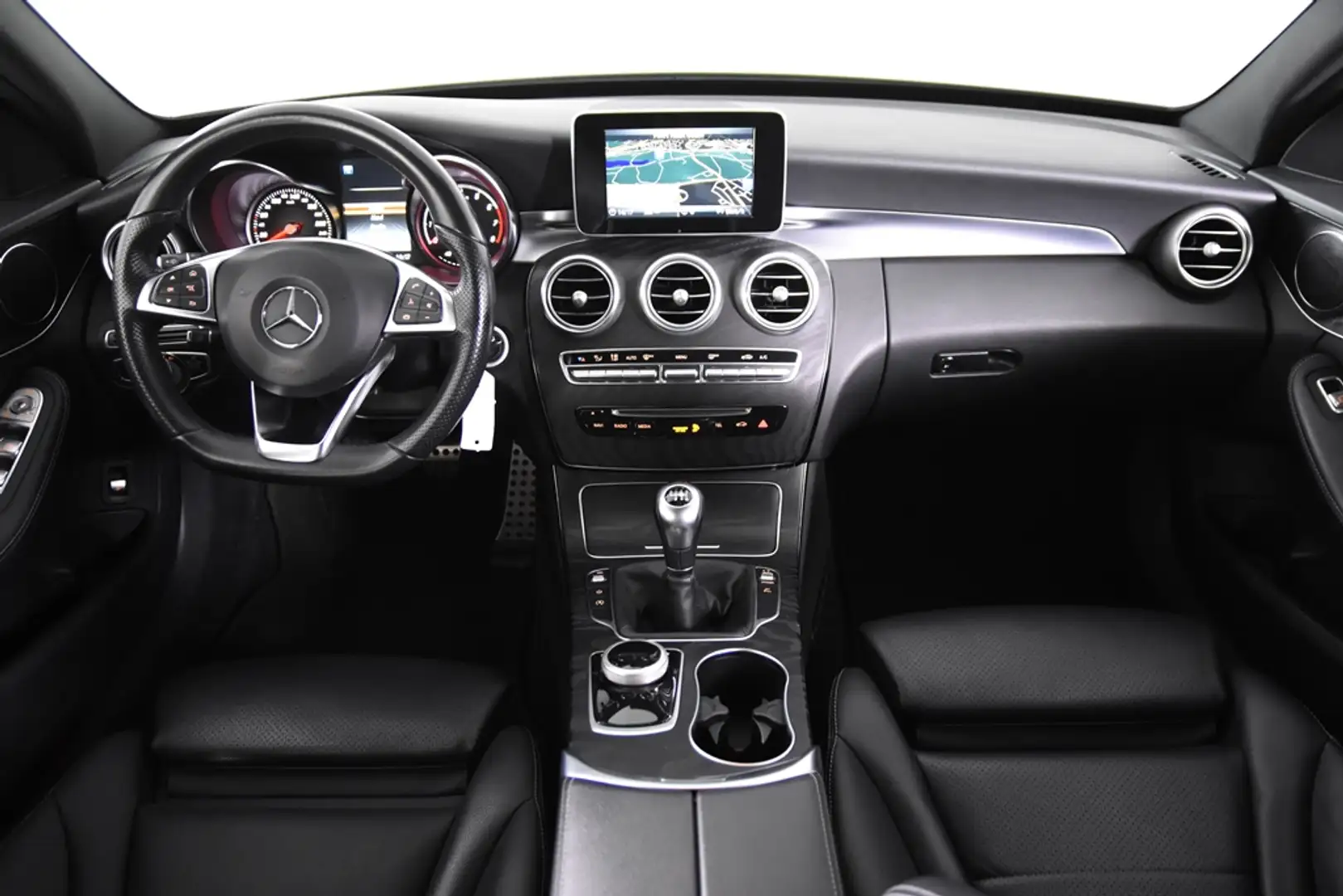 Mercedes-Benz C 180 AMG-Line *Leer*Elektrische Stoelen*Navigatie* Grijs - 2