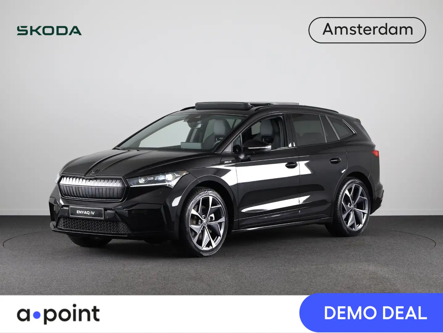 Skoda Enyaq 85 Sportline 286 PK | Panoramadak | 21 inch Vision Zwart - 1