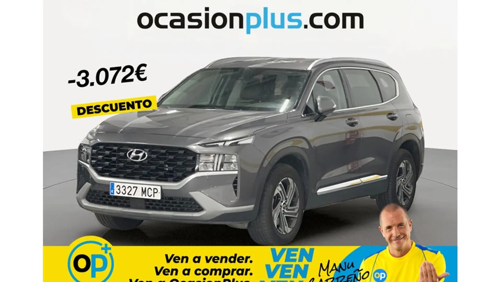 Hyundai SANTA FE 2.2CRDi Klass 2WD 8DCT Gris - 1