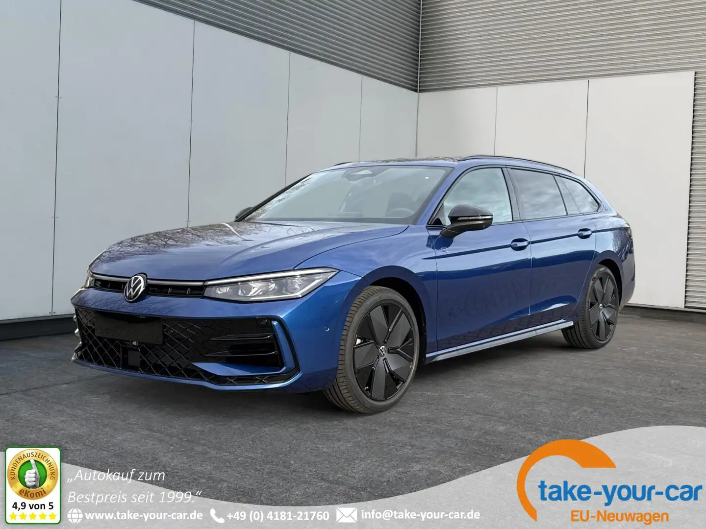 Volkswagen Passat Variant R-Line 4WD+BLACK+PANO+AHK+DCC+MATRIX+HARMAN 2.0... Blau - 1